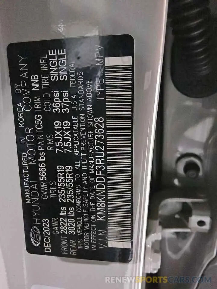 13 Photograph of a damaged car KM8KNDDF3RU273628 HYUNDAI IONIQ 2024