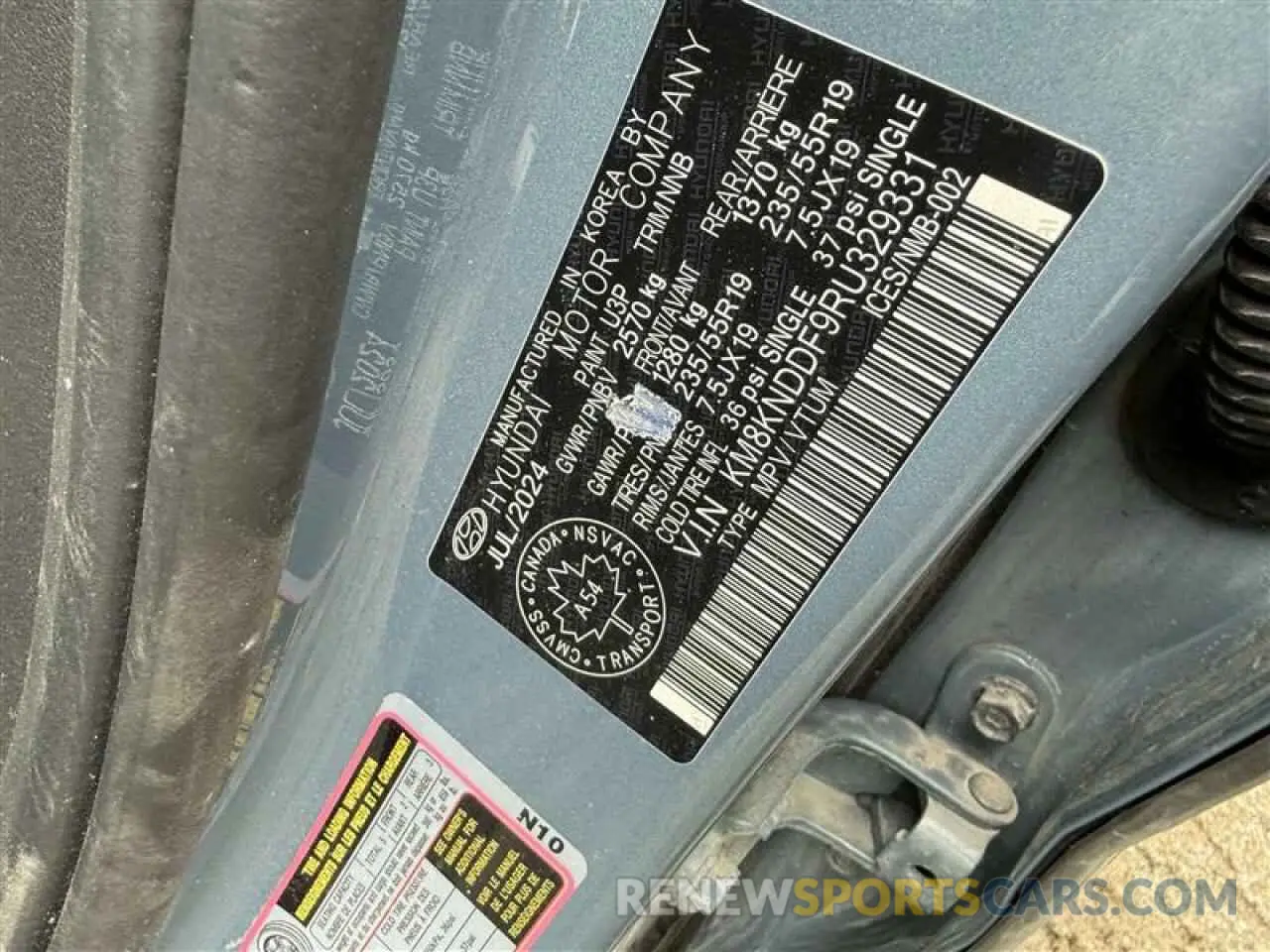 12 Photograph of a damaged car KM8KNDDF9RU329331 HYUNDAI IONIQ 2024