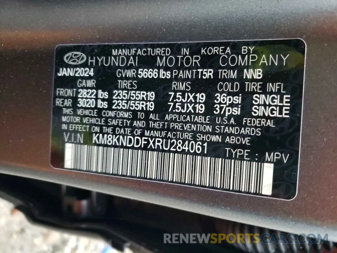 16 Photograph of a damaged car KM8KNDDFXRU284061 HYUNDAI IONIQ 2024