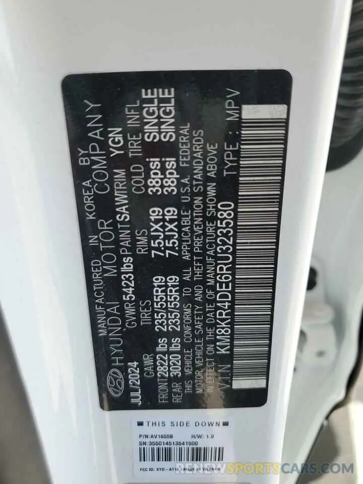 14 Photograph of a damaged car KM8KR4DE6RU323580 HYUNDAI IONIQ 2024