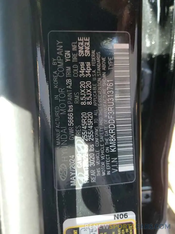 13 Photograph of a damaged car KM8KRDDF3RU313761 HYUNDAI IONIQ 2024