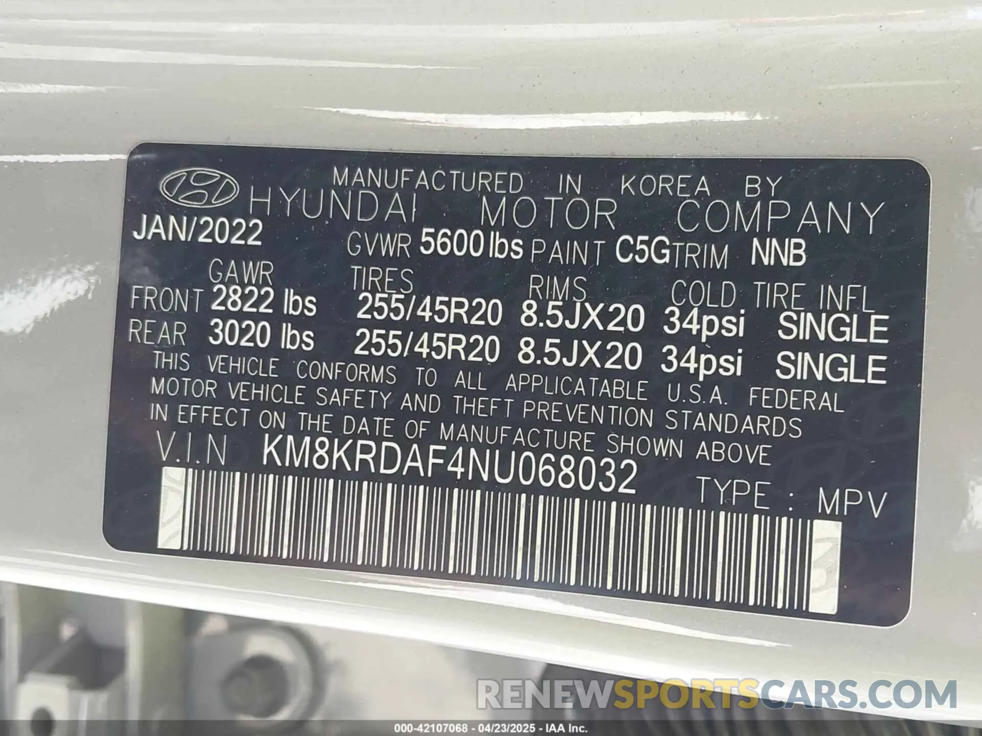 9 Photograph of a damaged car KM8KRDAF4NU068032 HYUNDAI IONIQ 5 2022