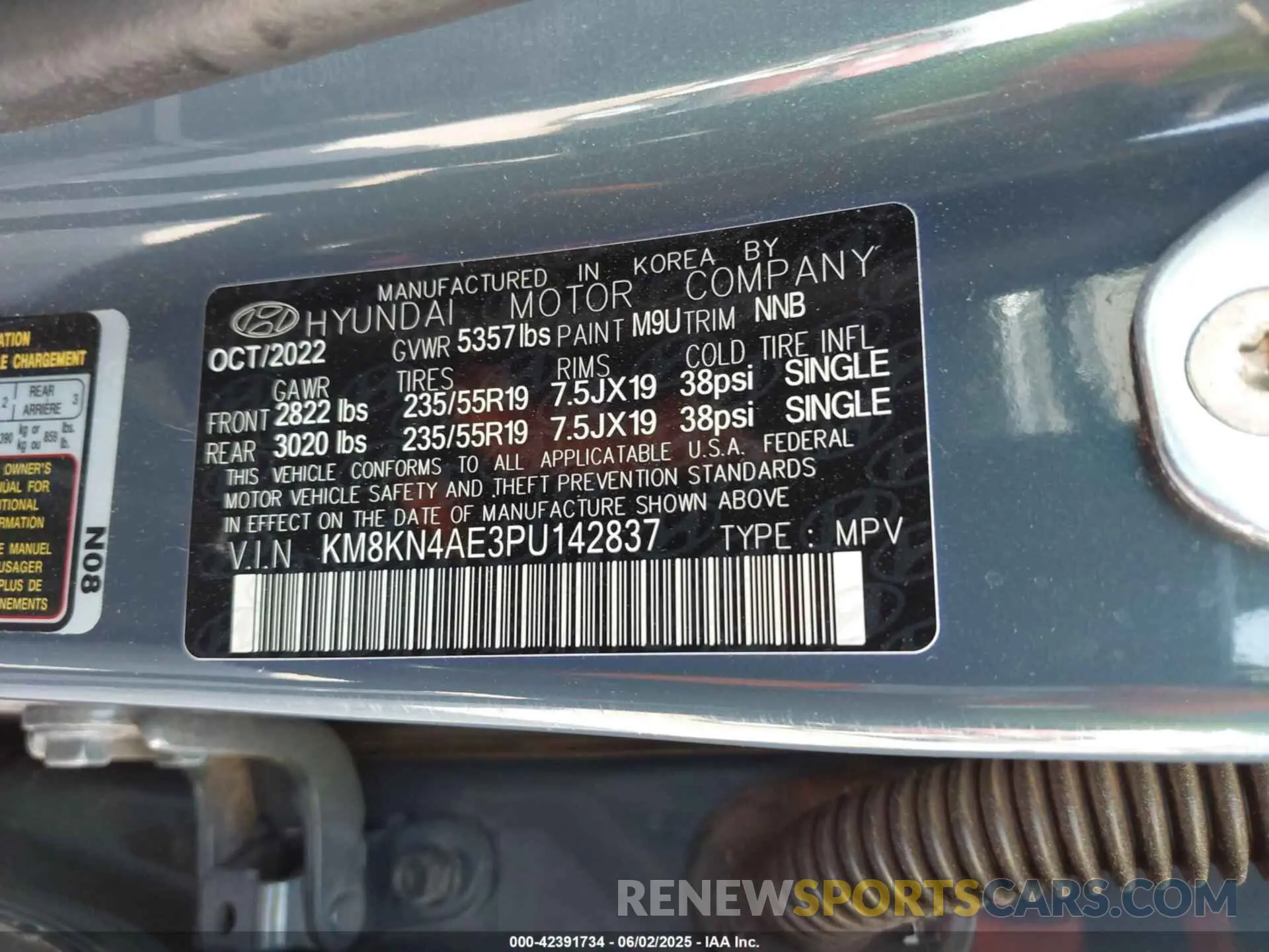 9 Photograph of a damaged car KM8KN4AE3PU142837 HYUNDAI IONIQ 5 2023