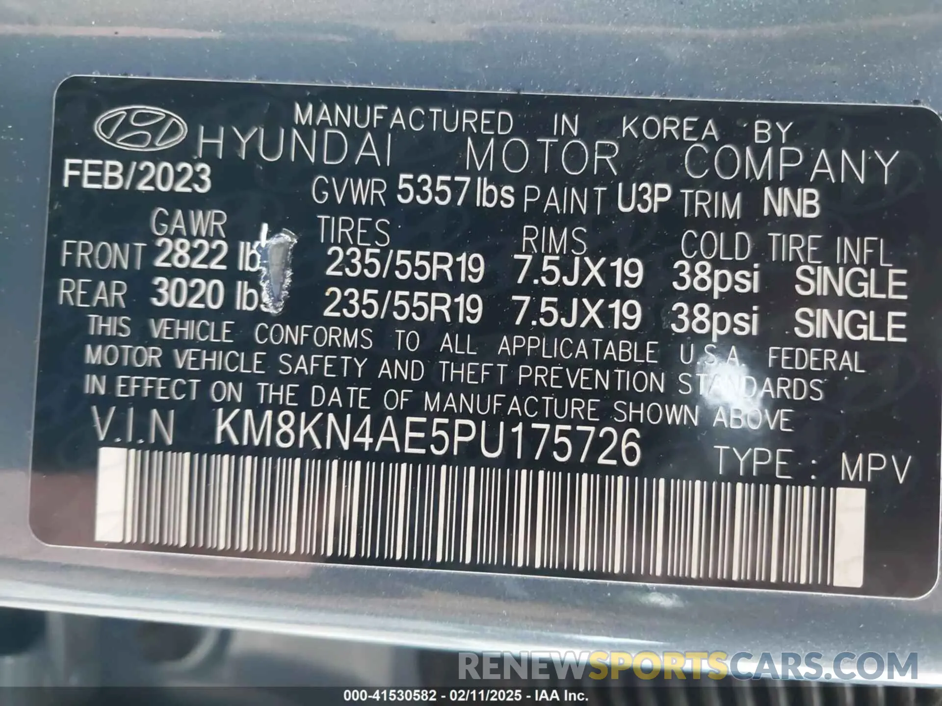 9 Photograph of a damaged car KM8KN4AE5PU175726 HYUNDAI IONIQ 5 2023