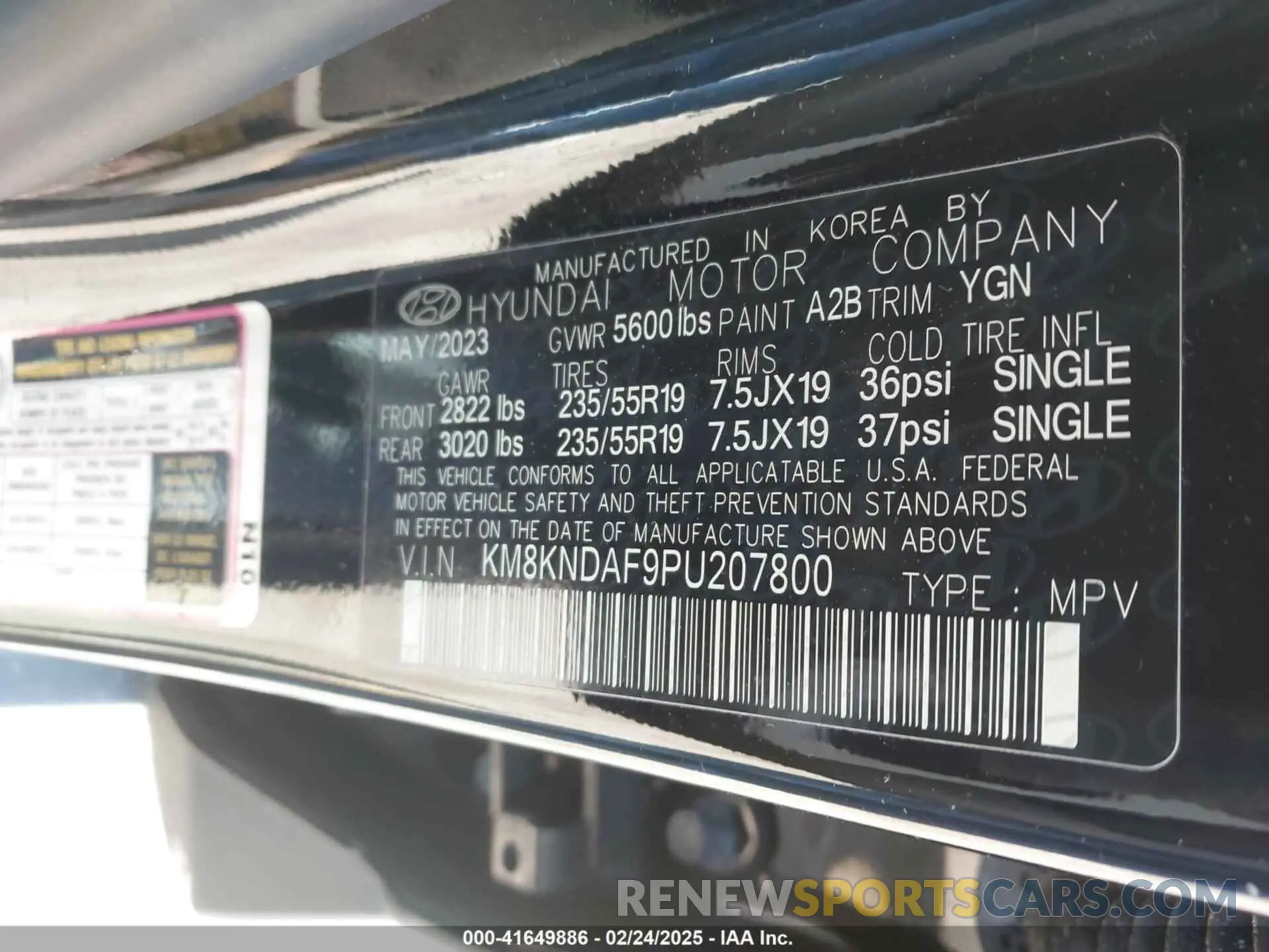 9 Photograph of a damaged car KM8KNDAF9PU207800 HYUNDAI IONIQ 5 2023