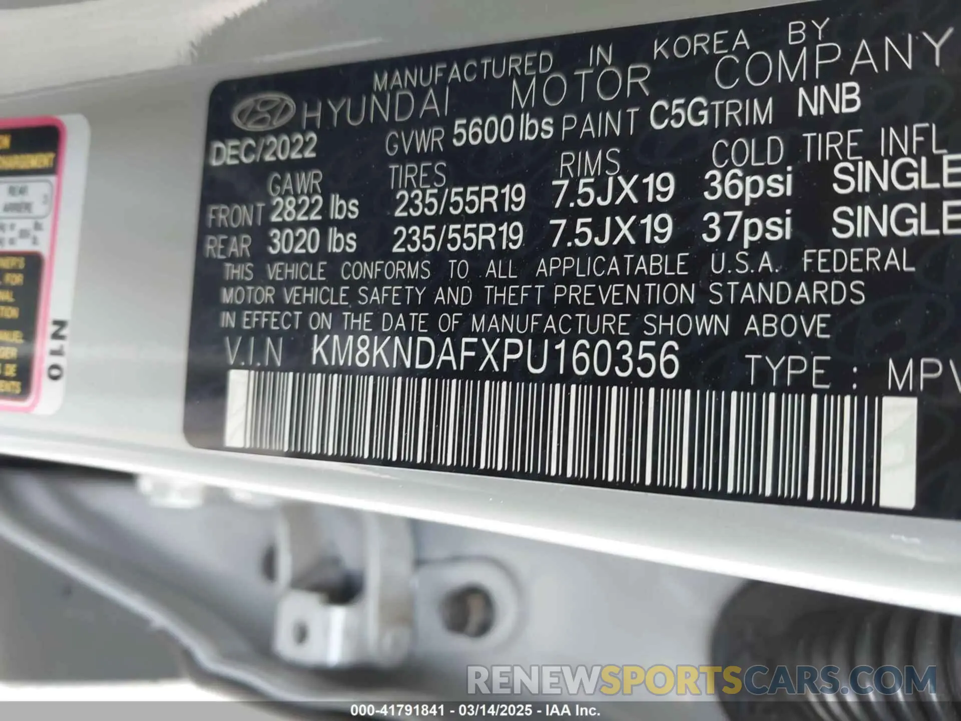 9 Photograph of a damaged car KM8KNDAFXPU160356 HYUNDAI IONIQ 5 2023