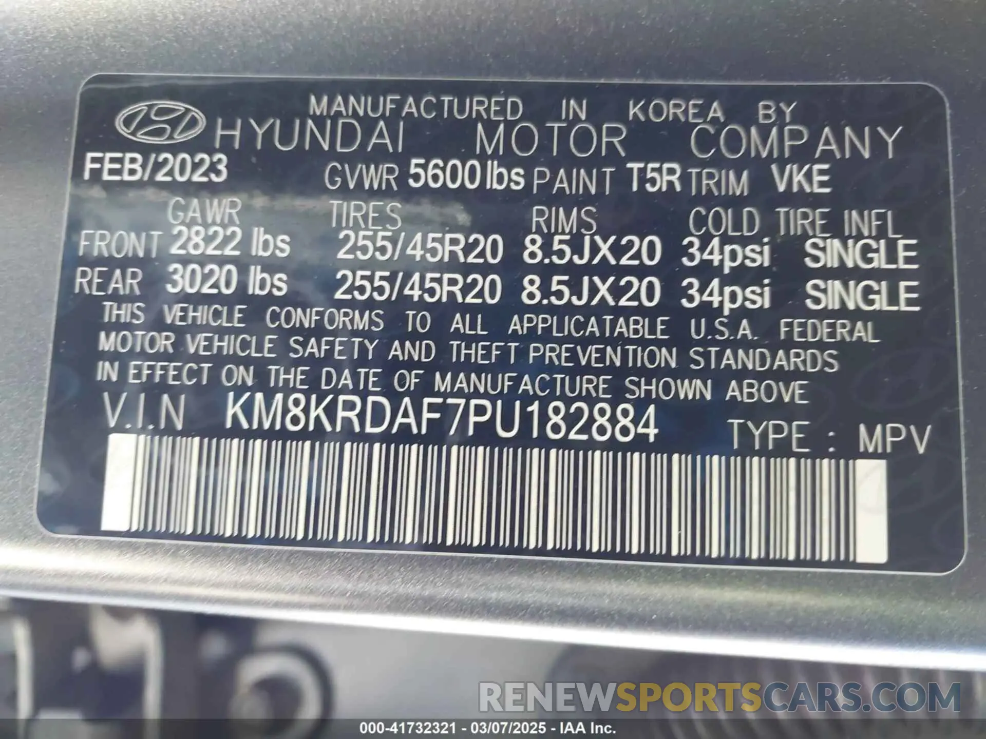 9 Photograph of a damaged car KM8KRDAF7PU182884 HYUNDAI IONIQ 5 2023