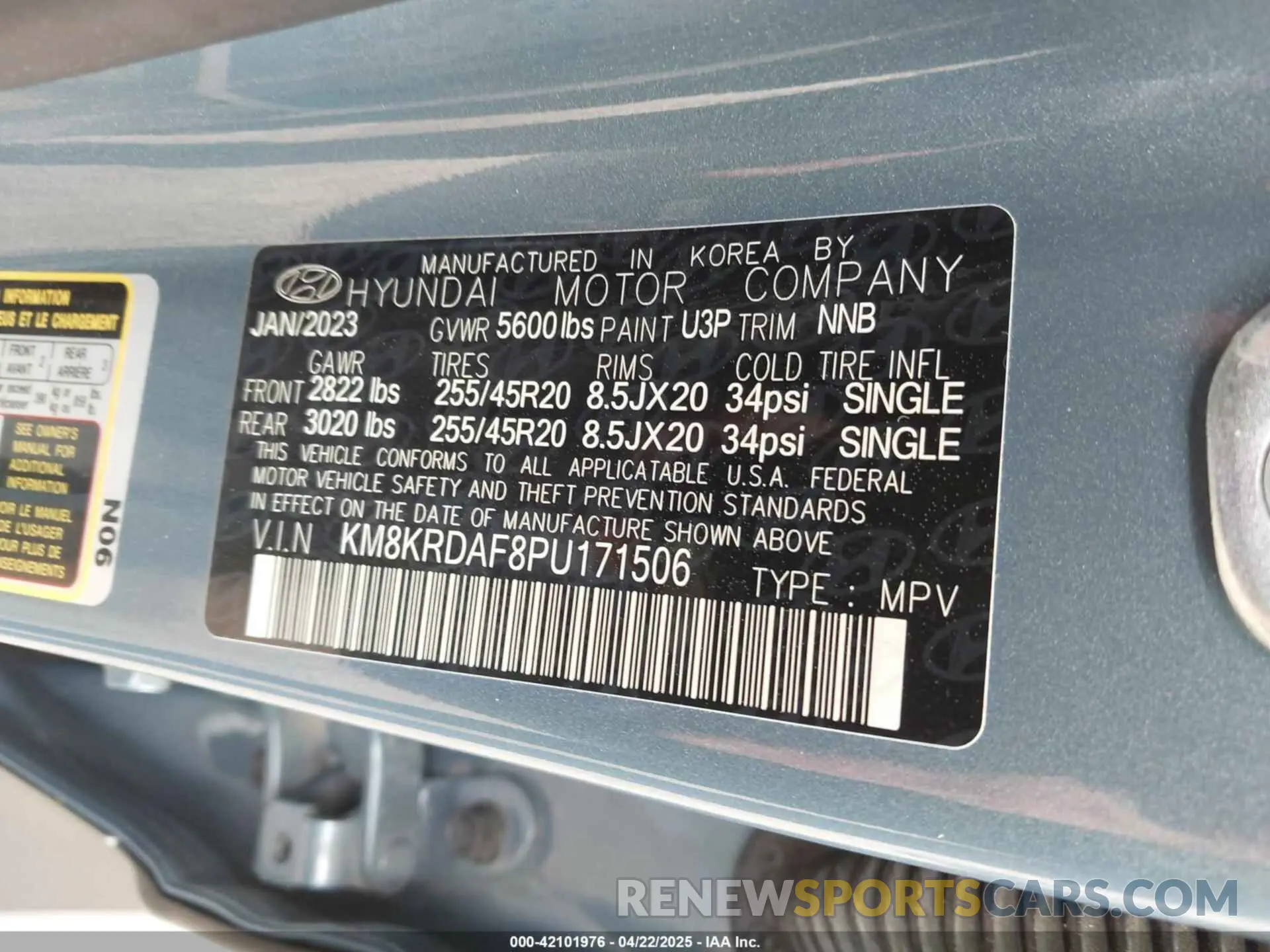 9 Photograph of a damaged car KM8KRDAF8PU171506 HYUNDAI IONIQ 5 2023