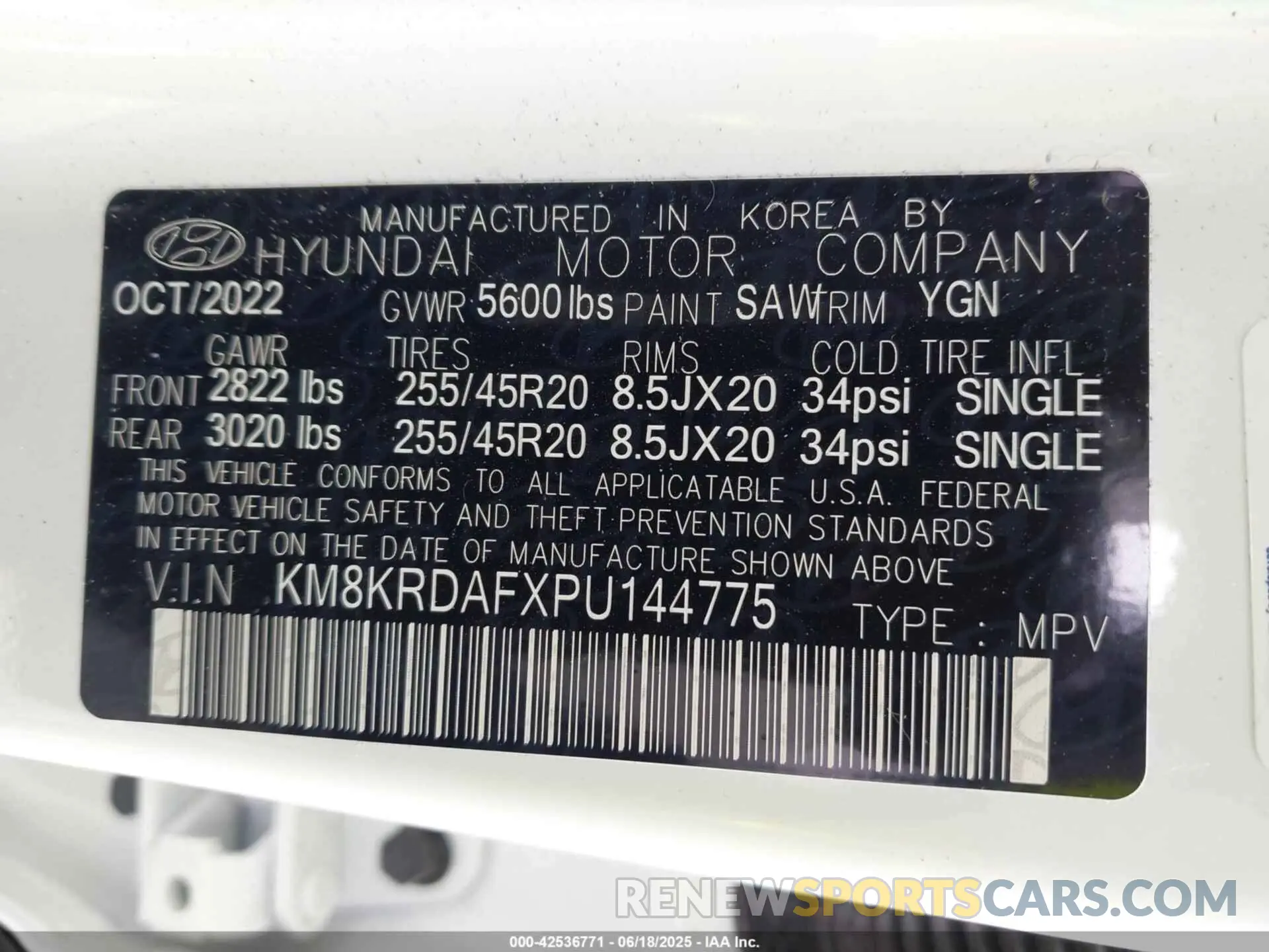 9 Photograph of a damaged car KM8KRDAFXPU144775 HYUNDAI IONIQ 5 2023