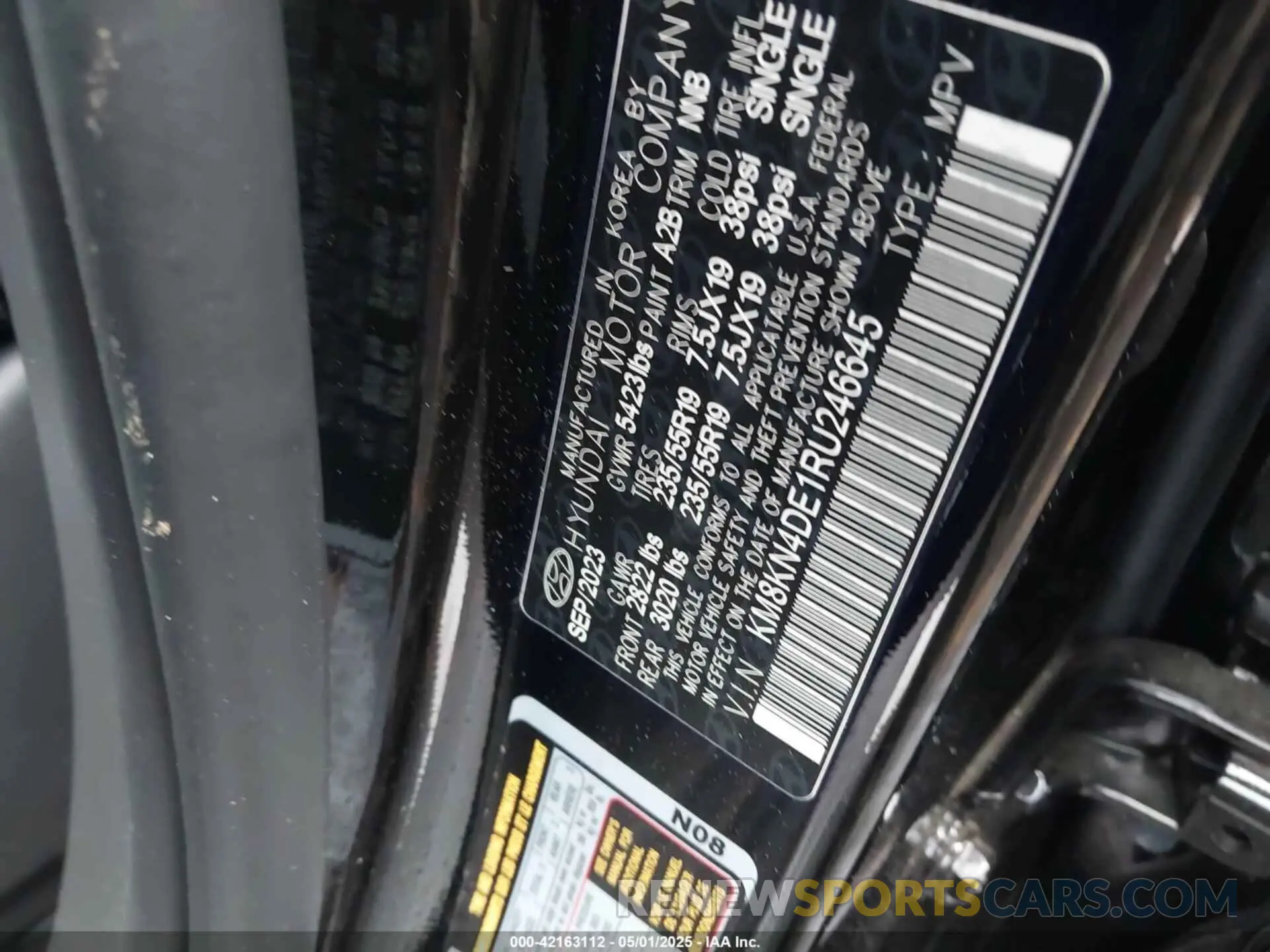 9 Photograph of a damaged car KM8KN4DE1RU246645 HYUNDAI IONIQ 5 2024