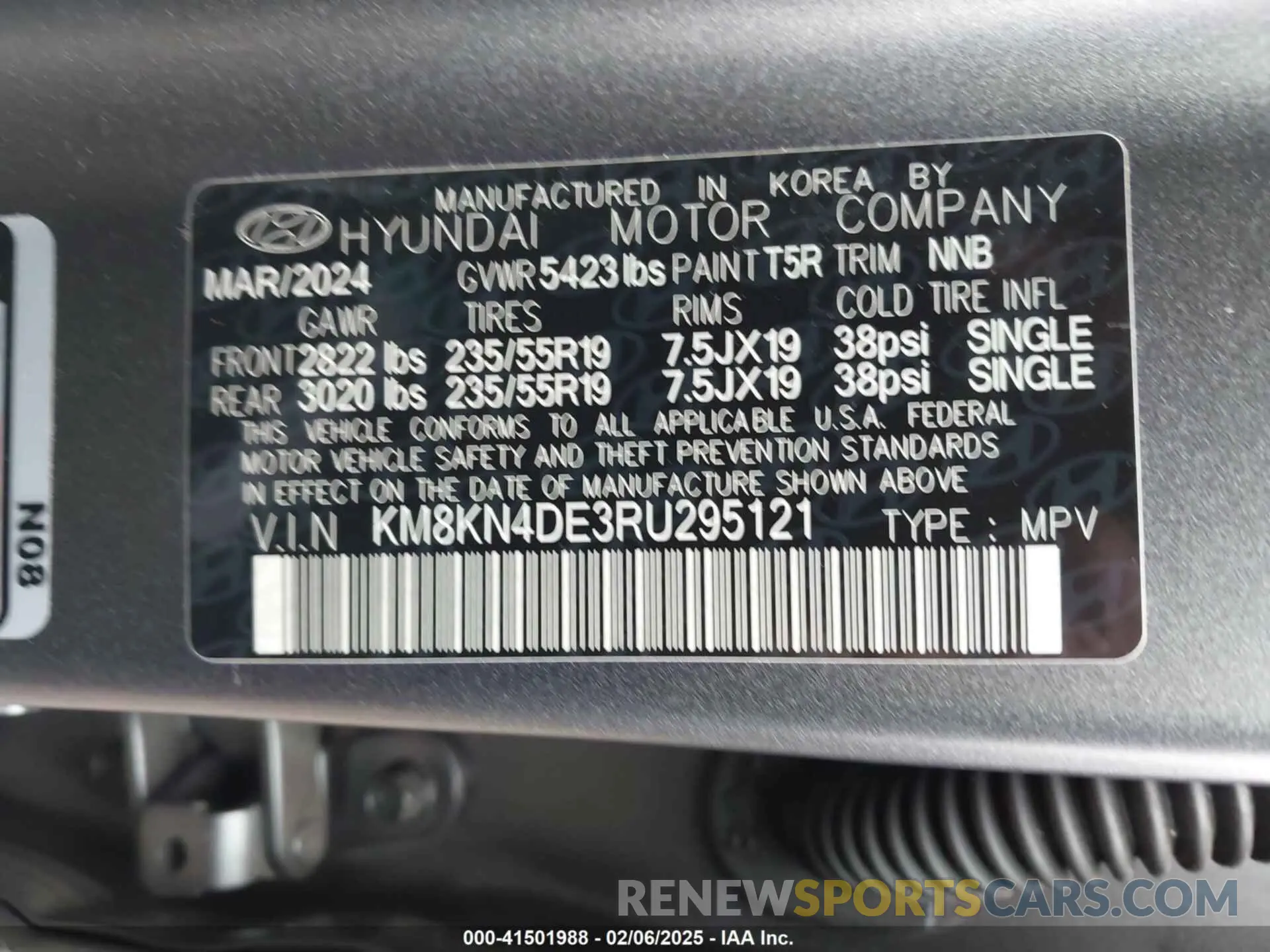 9 Photograph of a damaged car KM8KN4DE3RU295121 HYUNDAI IONIQ 5 2024