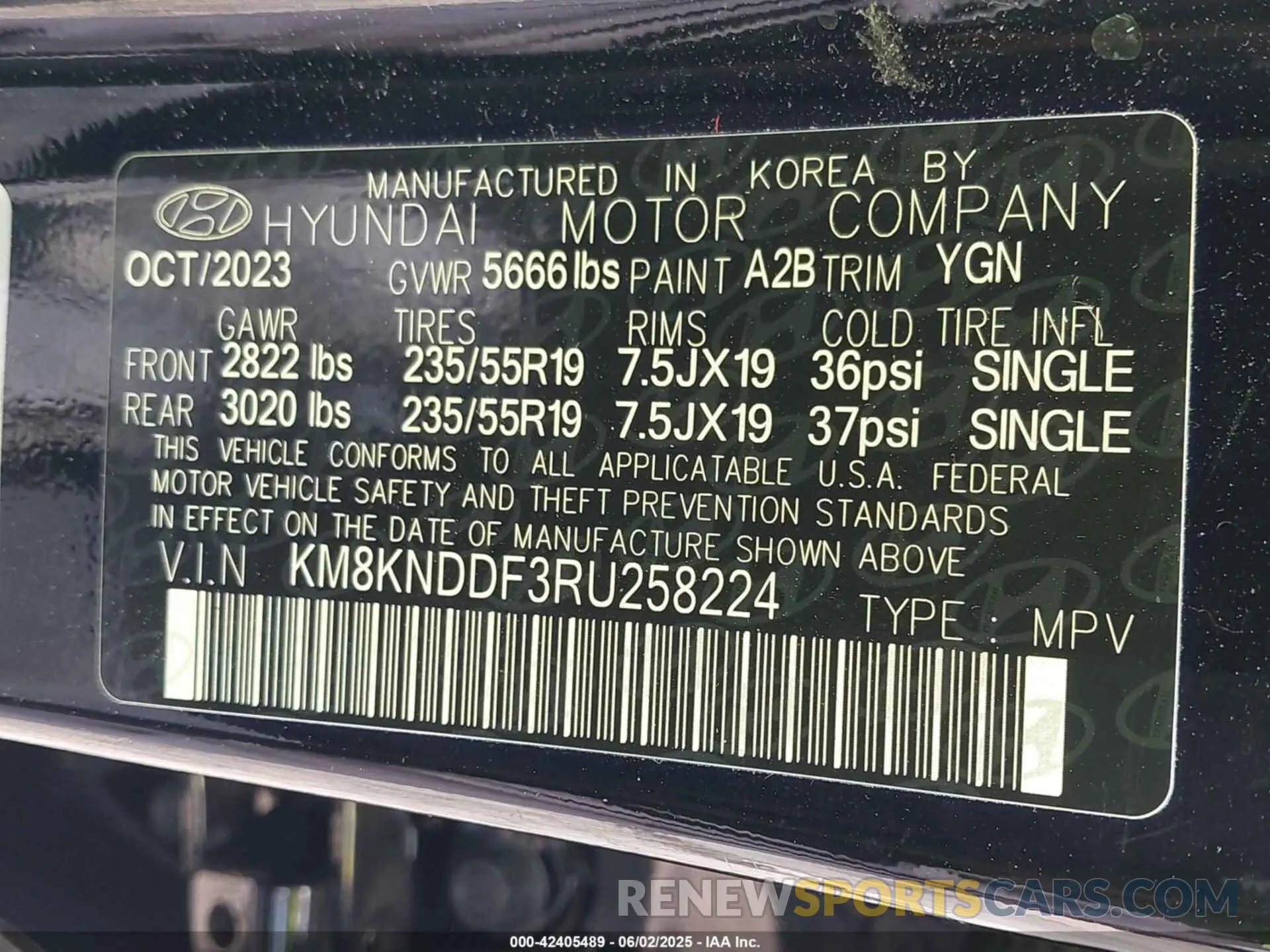 9 Photograph of a damaged car KM8KNDDF3RU258224 HYUNDAI IONIQ 5 2024