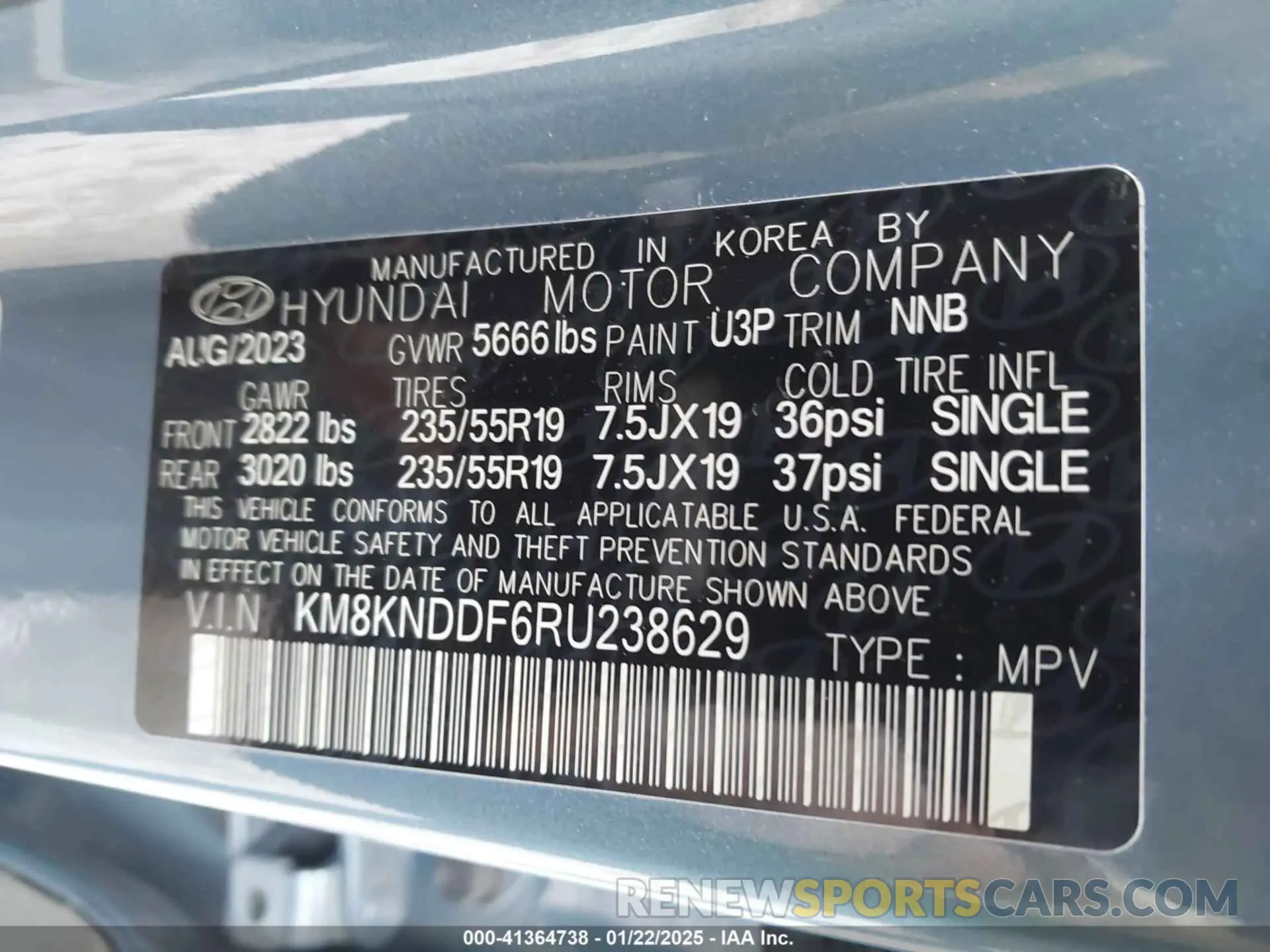 9 Photograph of a damaged car KM8KNDDF6RU238629 HYUNDAI IONIQ 5 2024