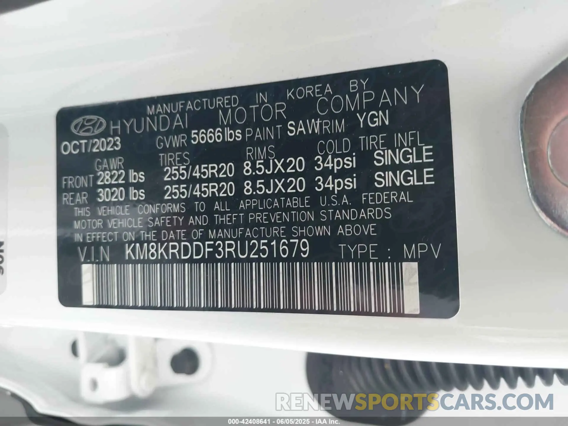 9 Photograph of a damaged car KM8KRDDF3RU251679 HYUNDAI IONIQ 5 2024