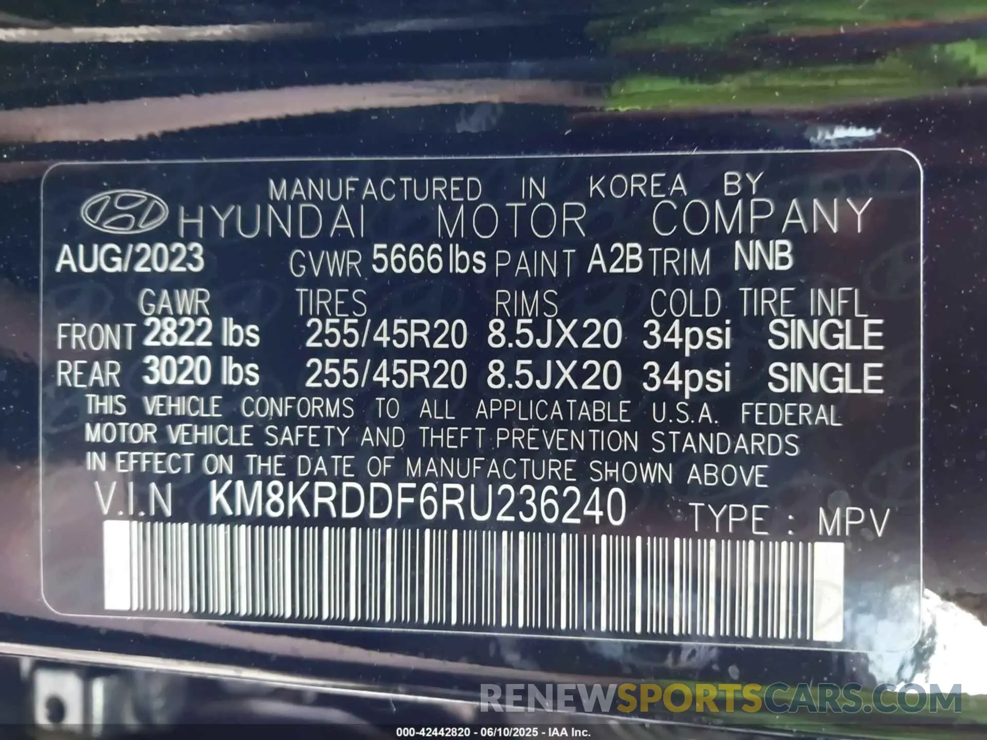 9 Photograph of a damaged car KM8KRDDF6RU236240 HYUNDAI IONIQ 5 2024