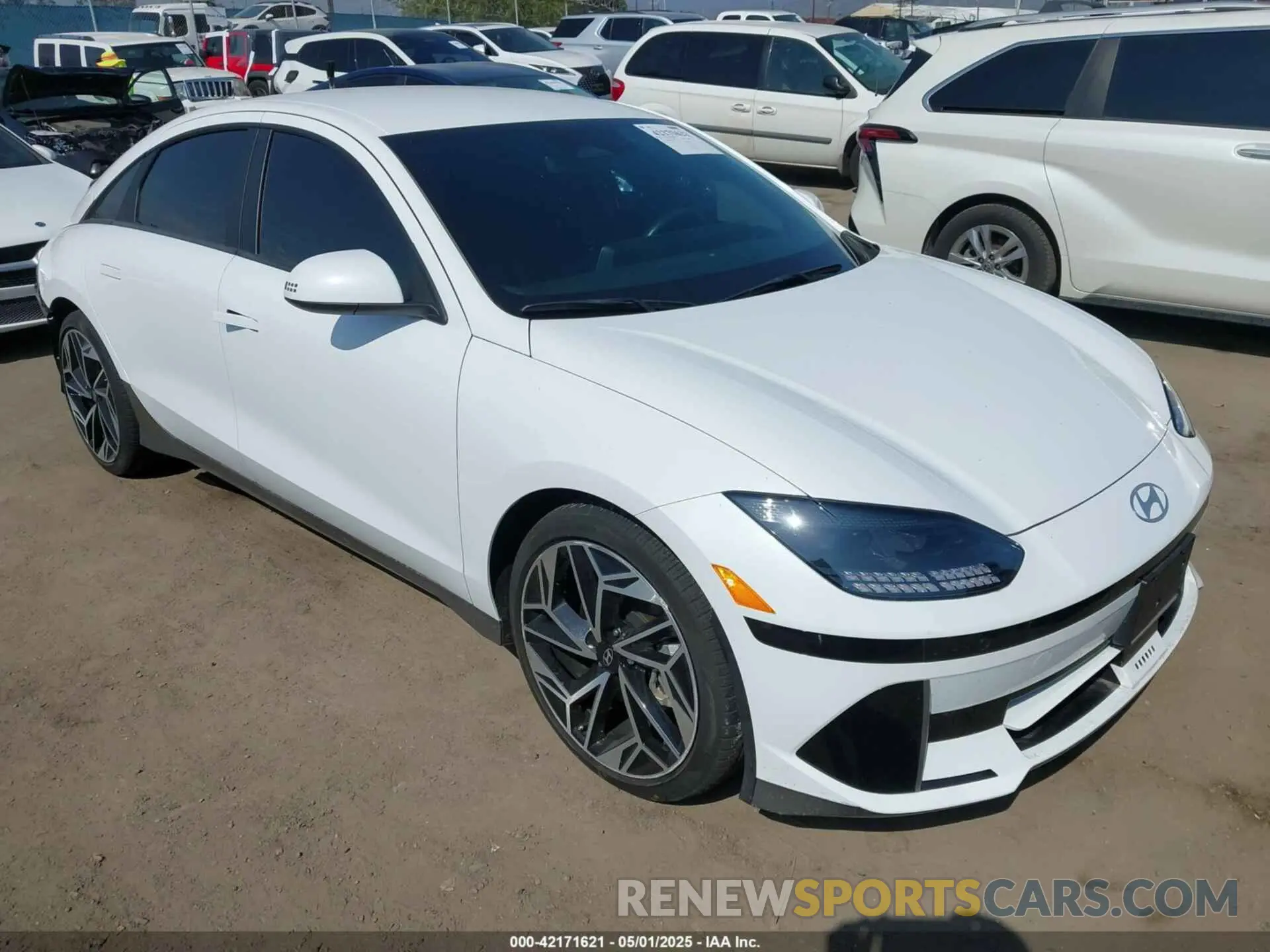 1 Photograph of a damaged car KMHM34AA0PA028579 HYUNDAI IONIQ 6 2023