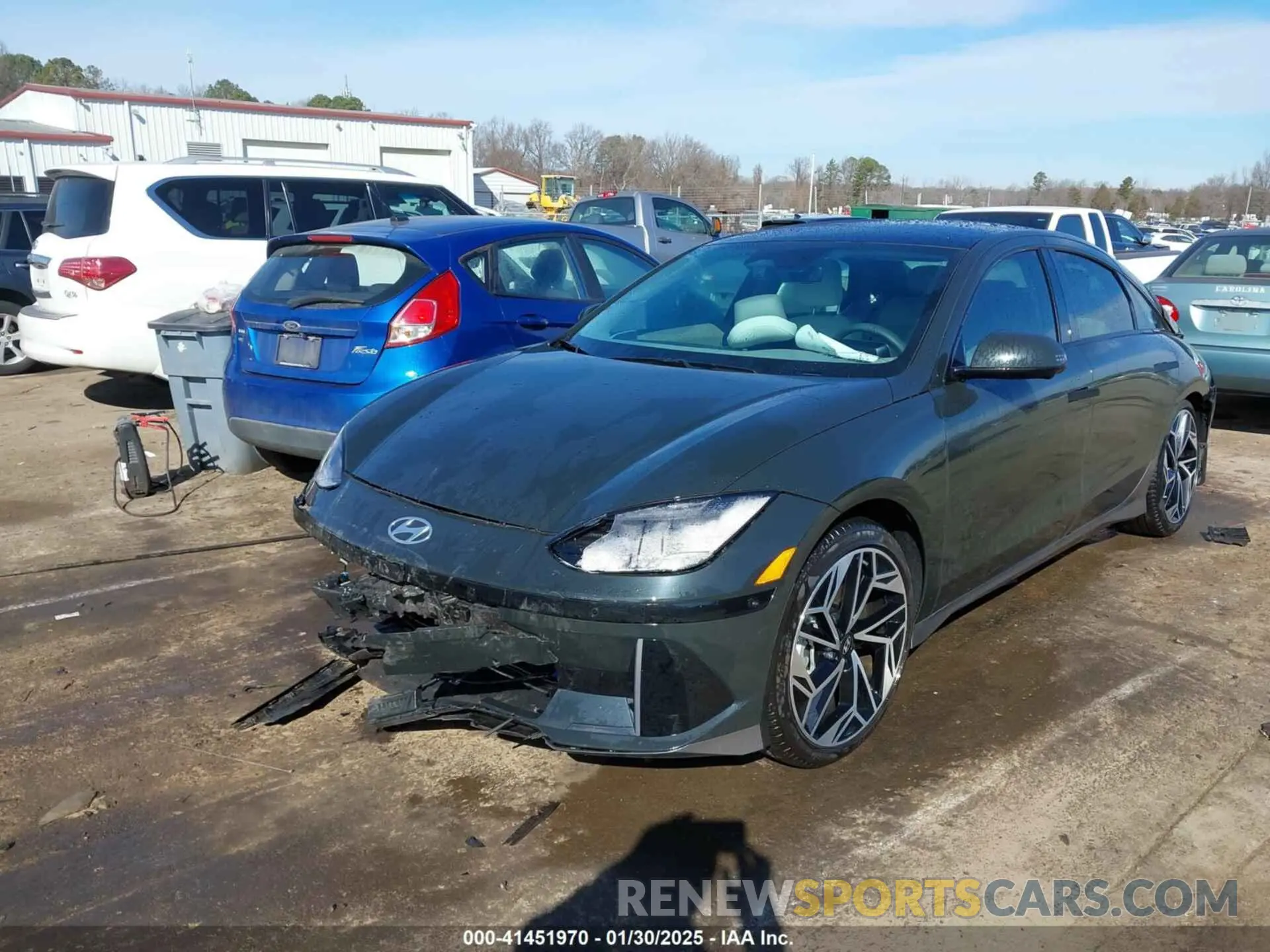 2 Photograph of a damaged car KMHM54AC8PA030401 HYUNDAI IONIQ 6 2023