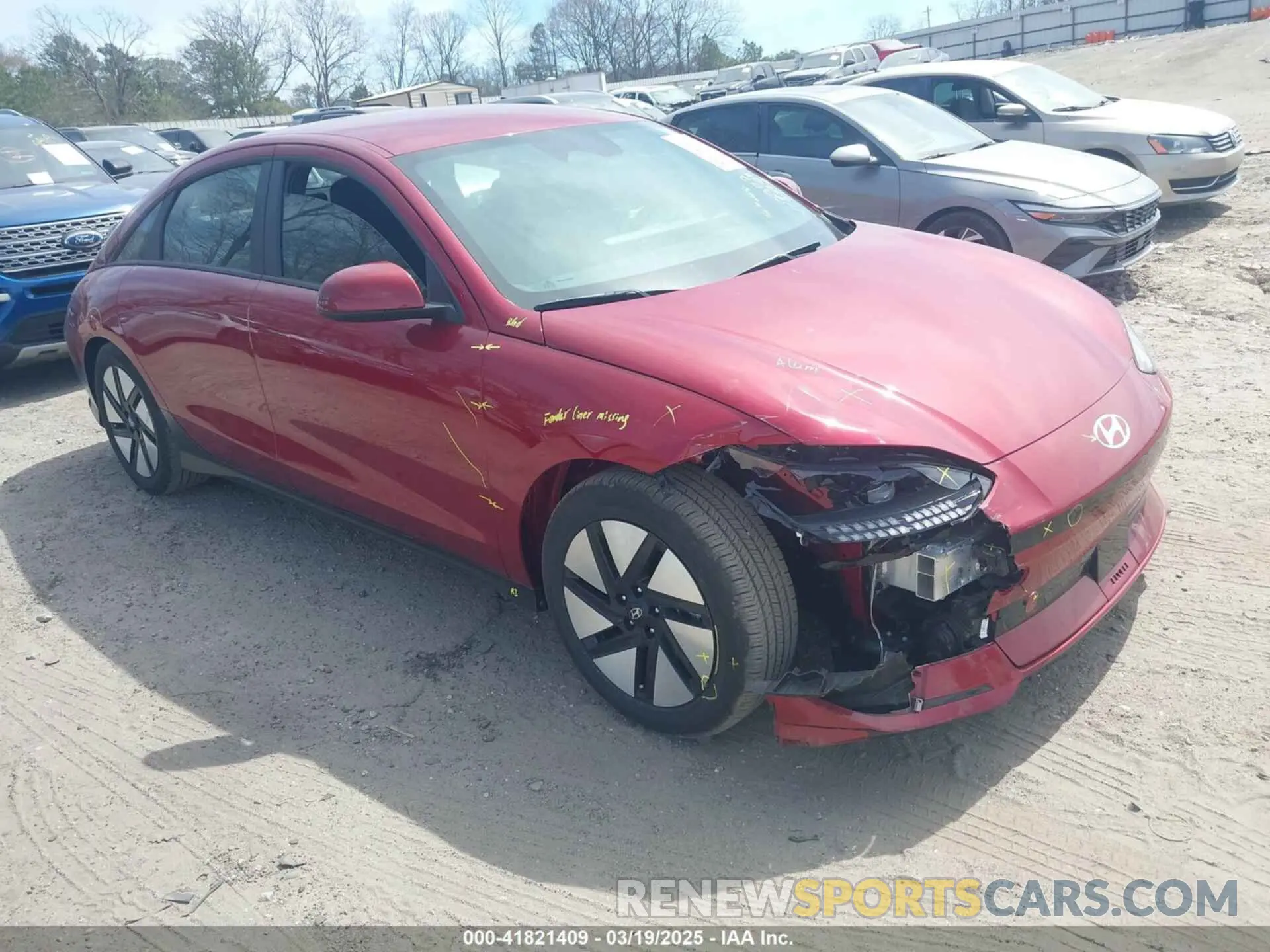 1 Photograph of a damaged car KMHM24AA9RA072702 HYUNDAI IONIQ 6 2024