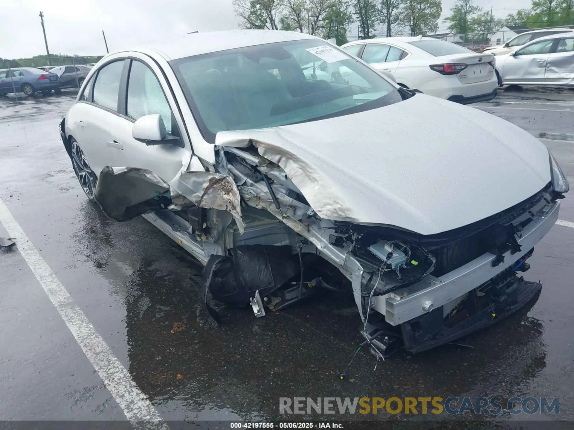 1 Photograph of a damaged car KMHM34AC2RA076539 HYUNDAI IONIQ 6 2024