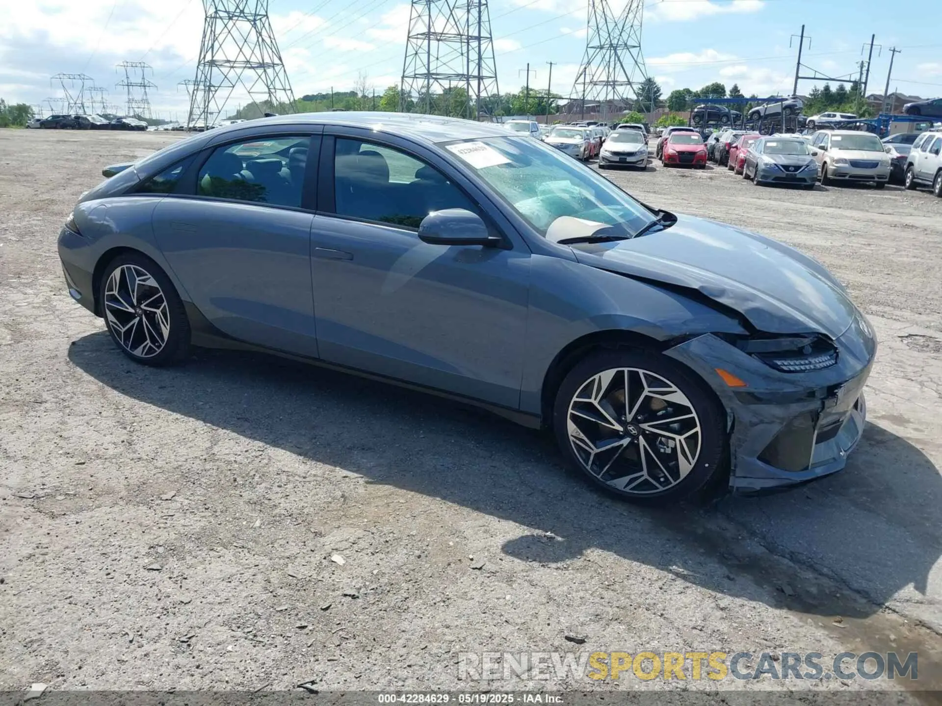 1 Photograph of a damaged car KMHM34AC6SA099070 HYUNDAI IONIQ 6 2025