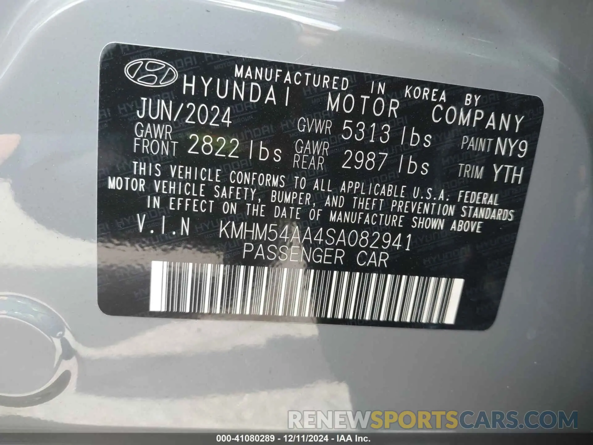 9 Photograph of a damaged car KMHM54AA4SA082941 HYUNDAI IONIQ 6 2025