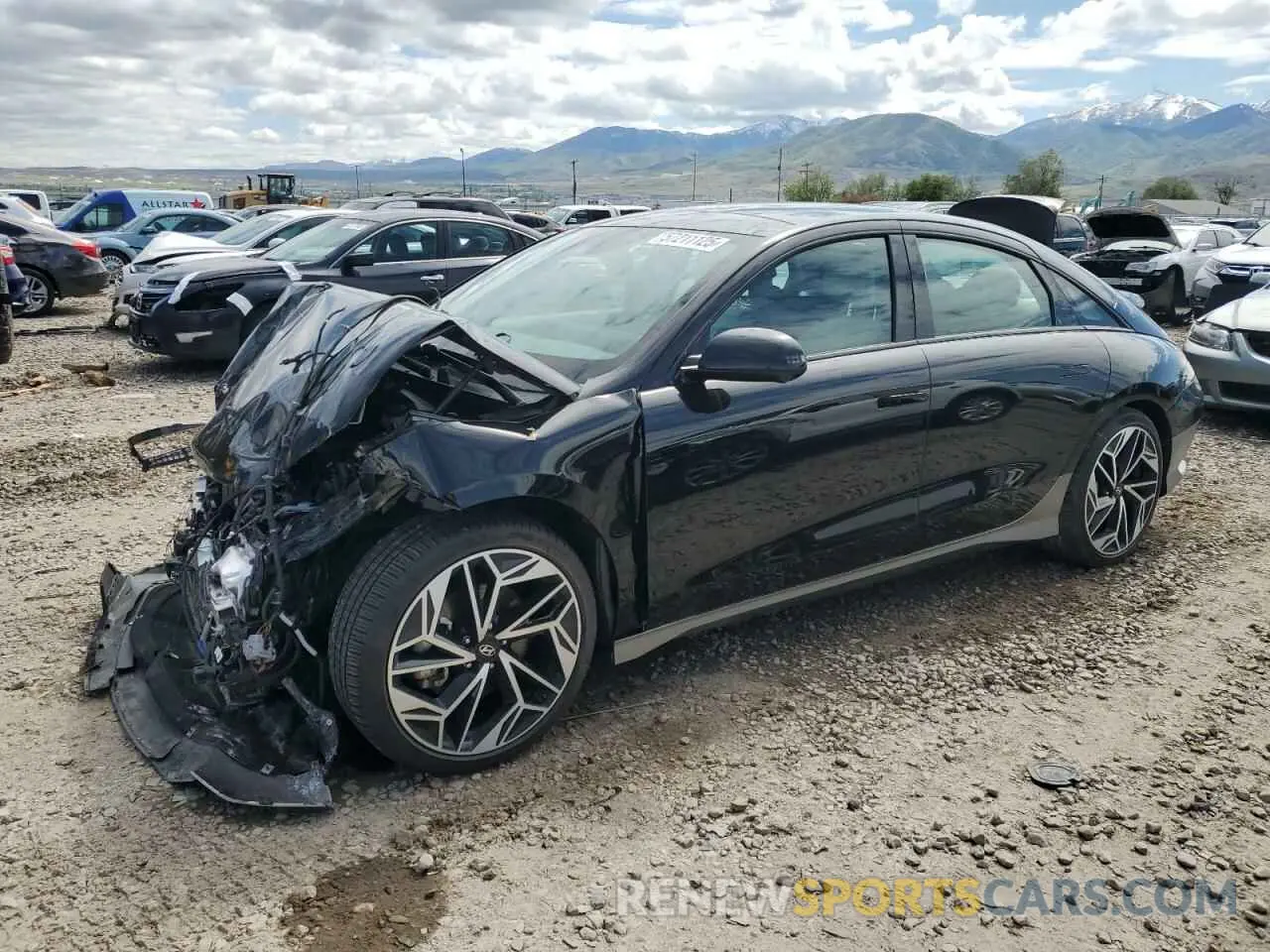 1 Photograph of a damaged car KMHM54AC4PA022229 HYUNDAI IONIQ 6 LI 2023