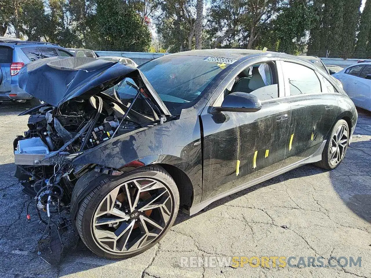 1 Photograph of a damaged car KMHM34AA5PA046155 HYUNDAI IONIQ 6 SE 2023