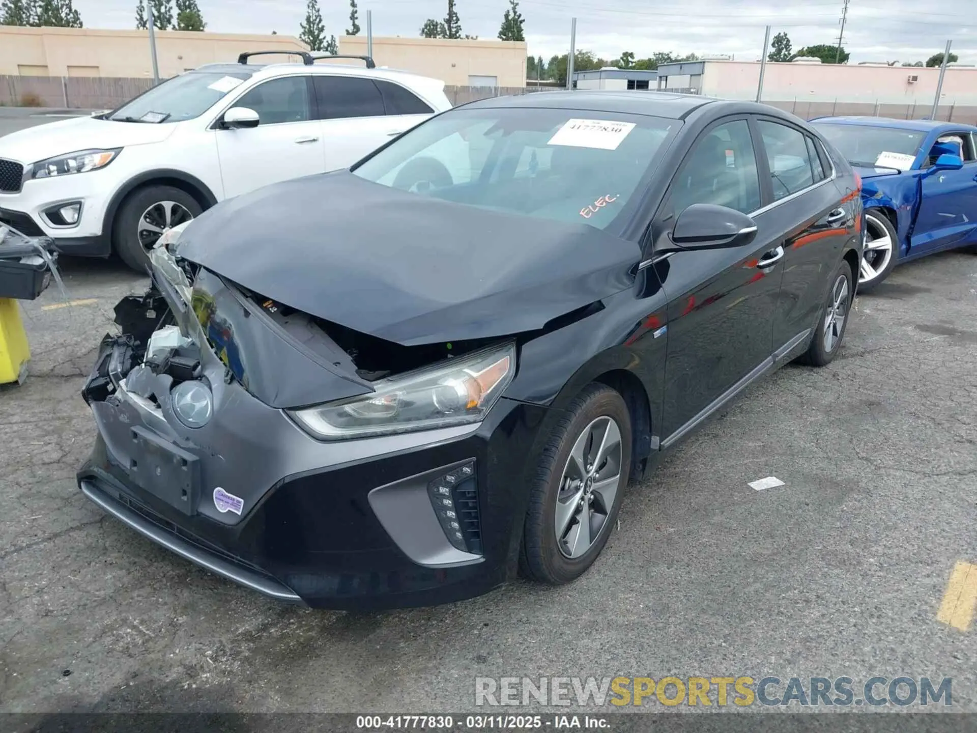 2 Photograph of a damaged car KMHC05LH3KU033044 HYUNDAI IONIQ ELECTRIC 2019