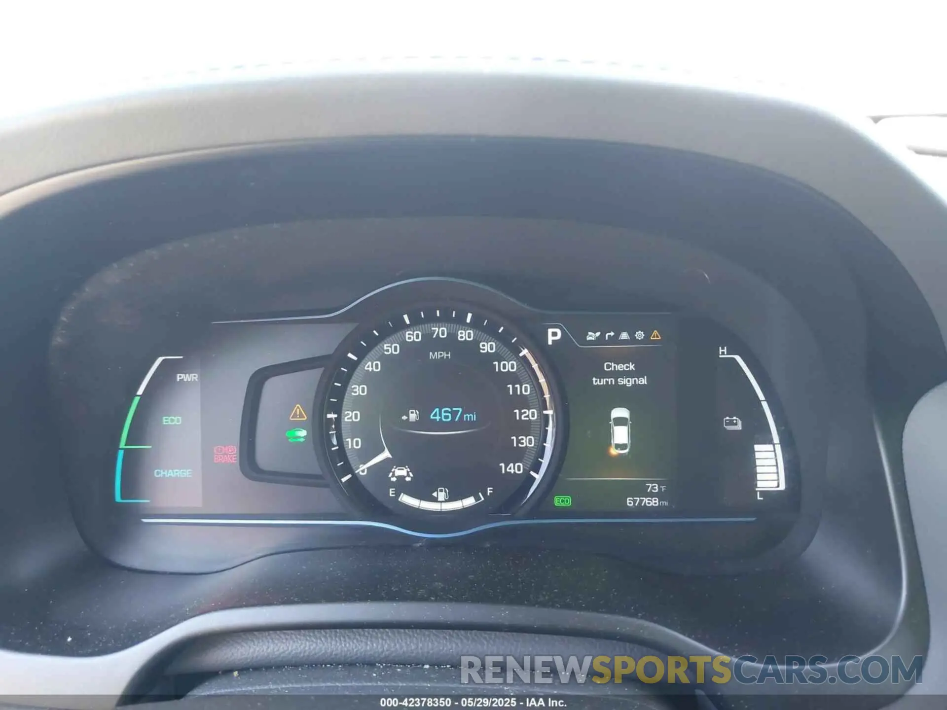 7 Photograph of a damaged car KMHC05LC2KU109955 HYUNDAI IONIQ HYBRID 2019