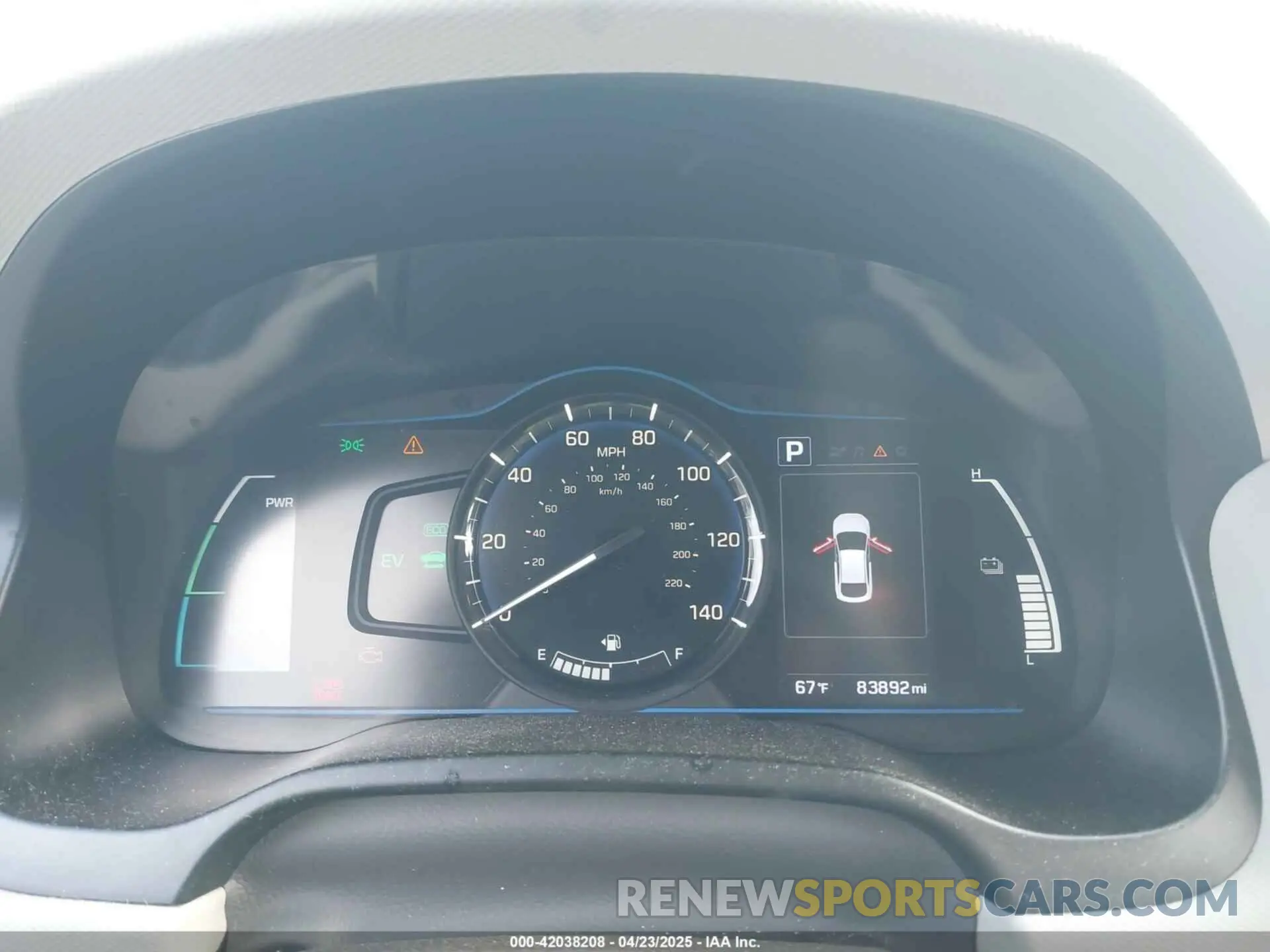 7 Photograph of a damaged car KMHC65LC3KU119098 HYUNDAI IONIQ HYBRID 2019