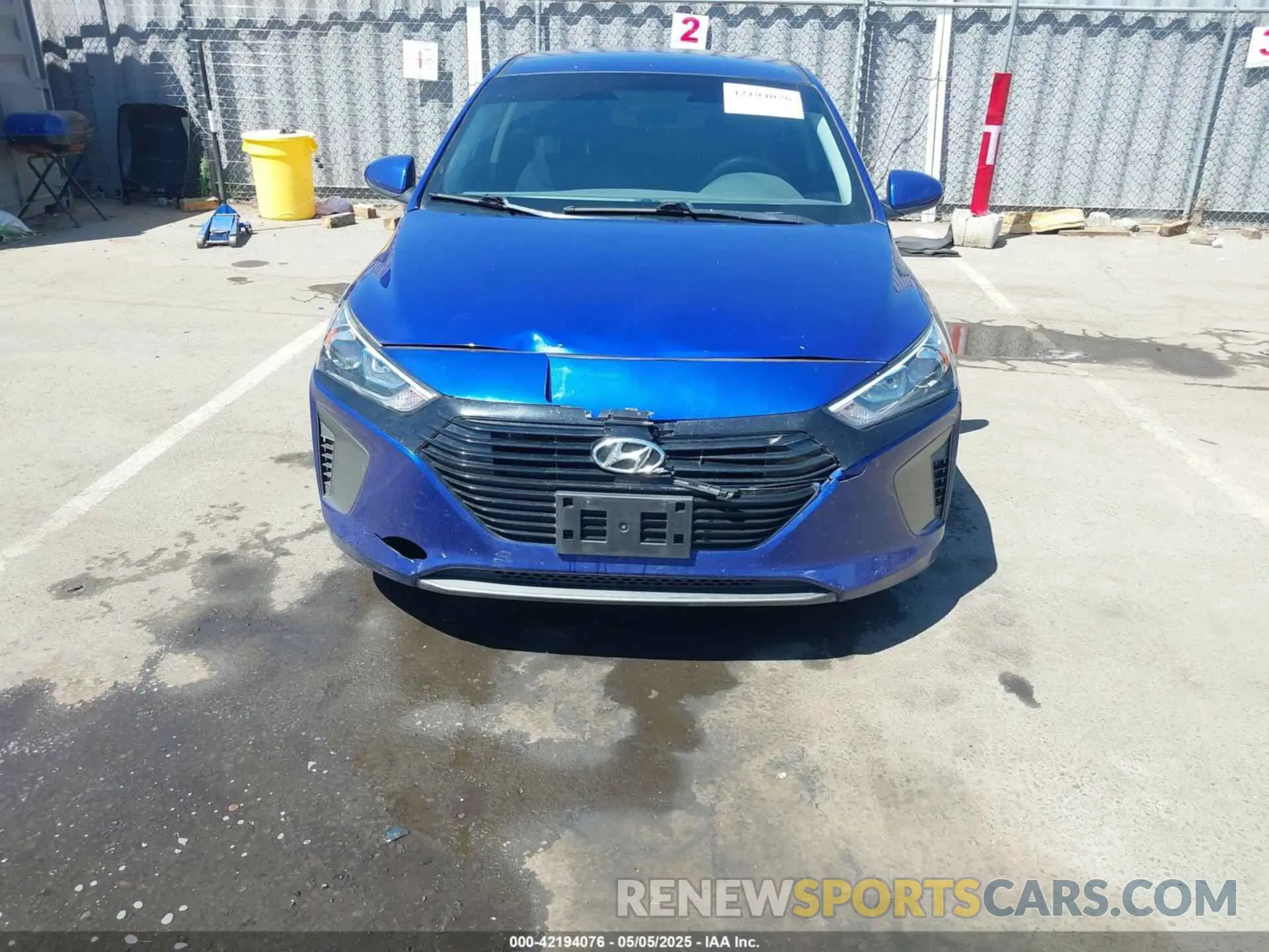 6 Photograph of a damaged car KMHC65LC8KU170791 HYUNDAI IONIQ HYBRID 2019