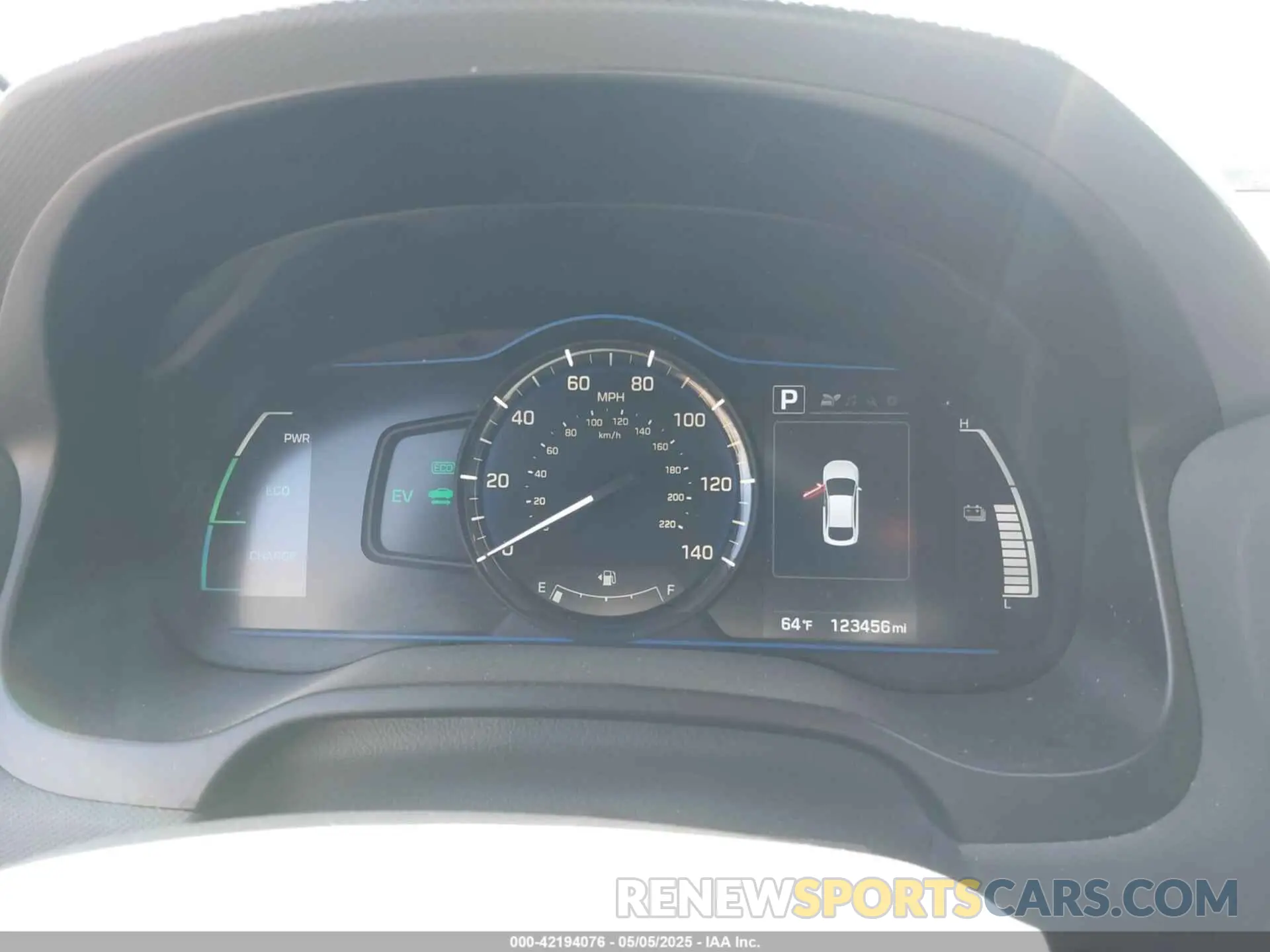 7 Photograph of a damaged car KMHC65LC8KU170791 HYUNDAI IONIQ HYBRID 2019