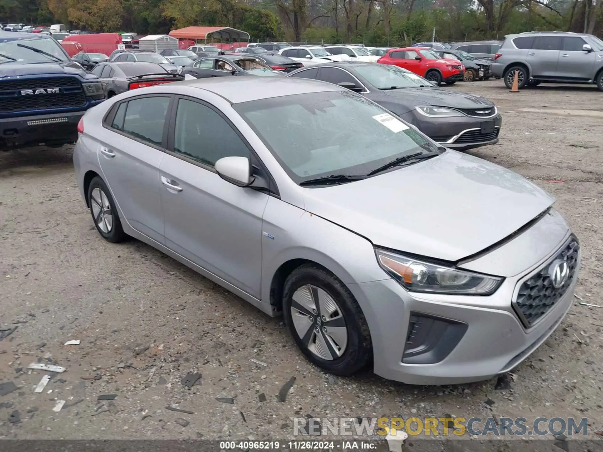 1 Photograph of a damaged car KMHC65LC2LU225981 HYUNDAI IONIQ HYBRID 2020