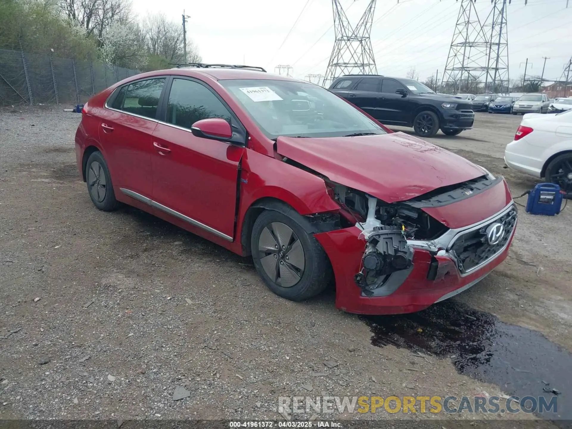 1 Photograph of a damaged car KMHC75LC7LU210017 HYUNDAI IONIQ HYBRID 2020