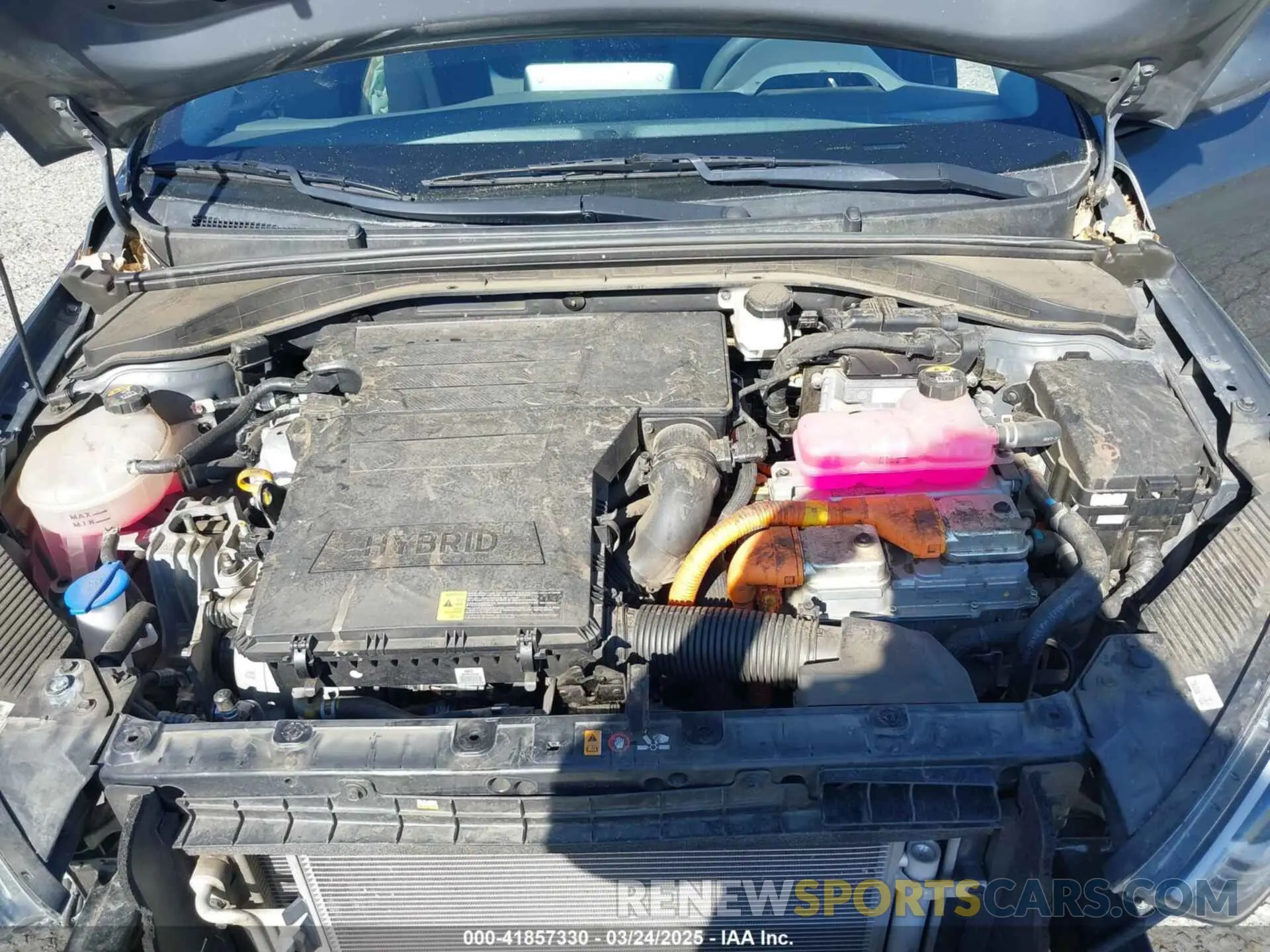 10 Photograph of a damaged car KMHC65LC8MU261689 HYUNDAI IONIQ HYBRID 2021