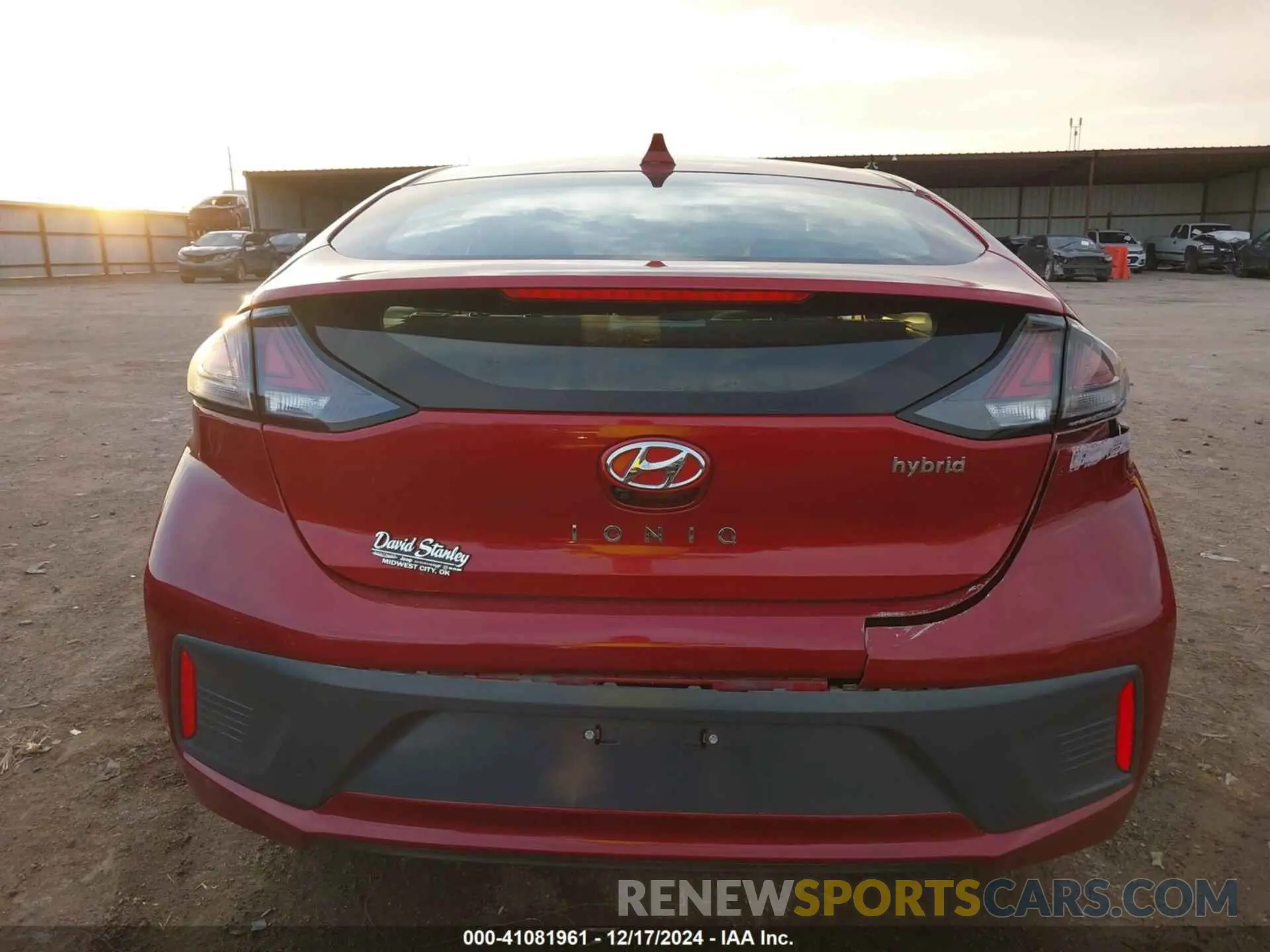 16 Photograph of a damaged car KMHC85LC8MU256311 HYUNDAI IONIQ HYBRID 2021