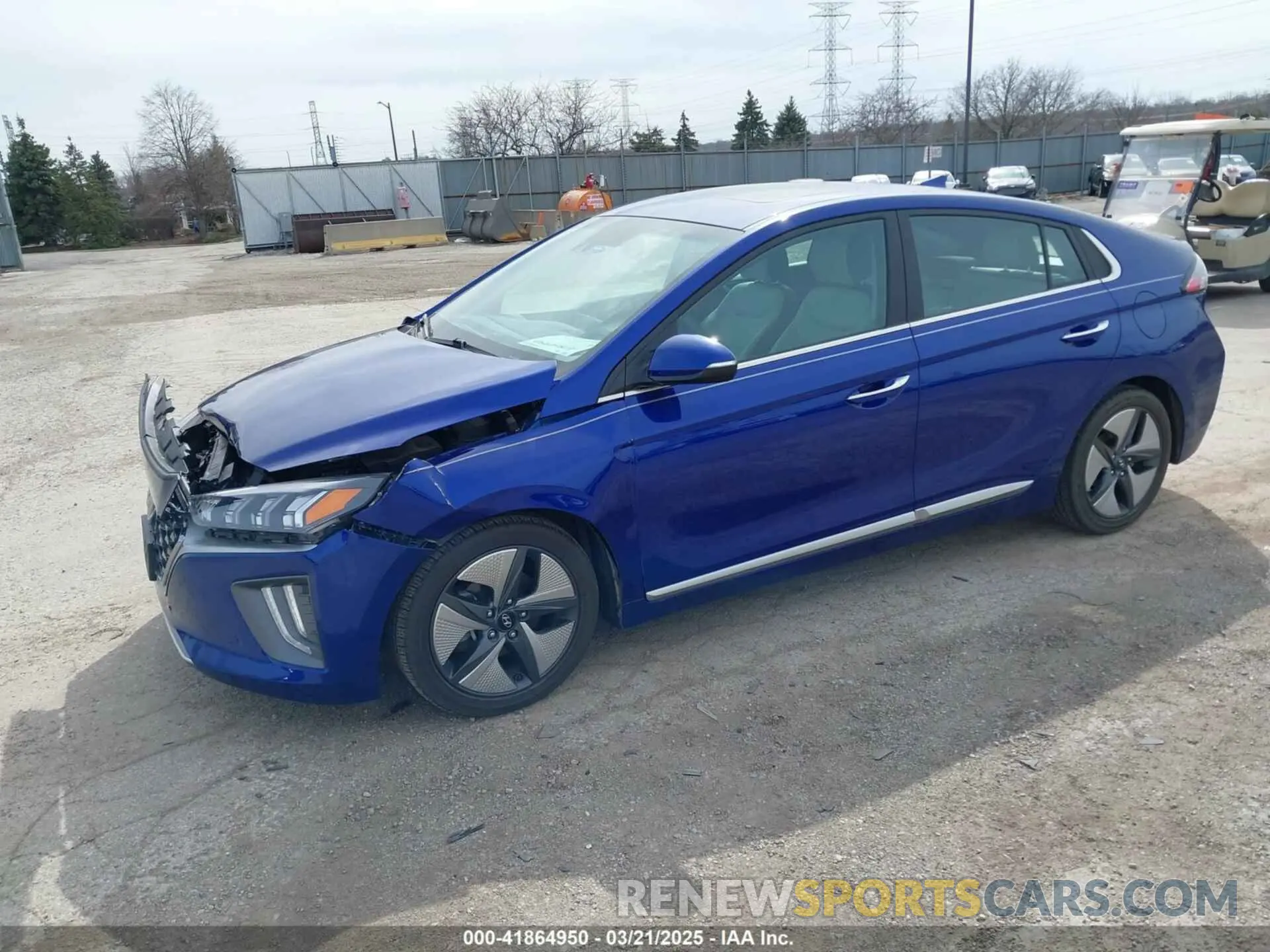 2 Photograph of a damaged car KMHC05LC2NU273680 HYUNDAI IONIQ HYBRID 2022