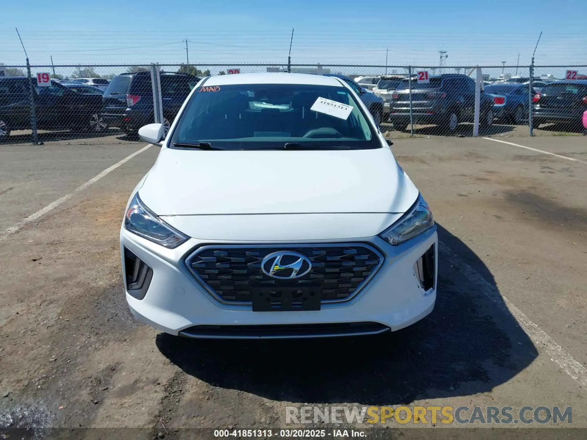 6 Photograph of a damaged car KMHC75LC1NU268983 HYUNDAI IONIQ HYBRID 2022