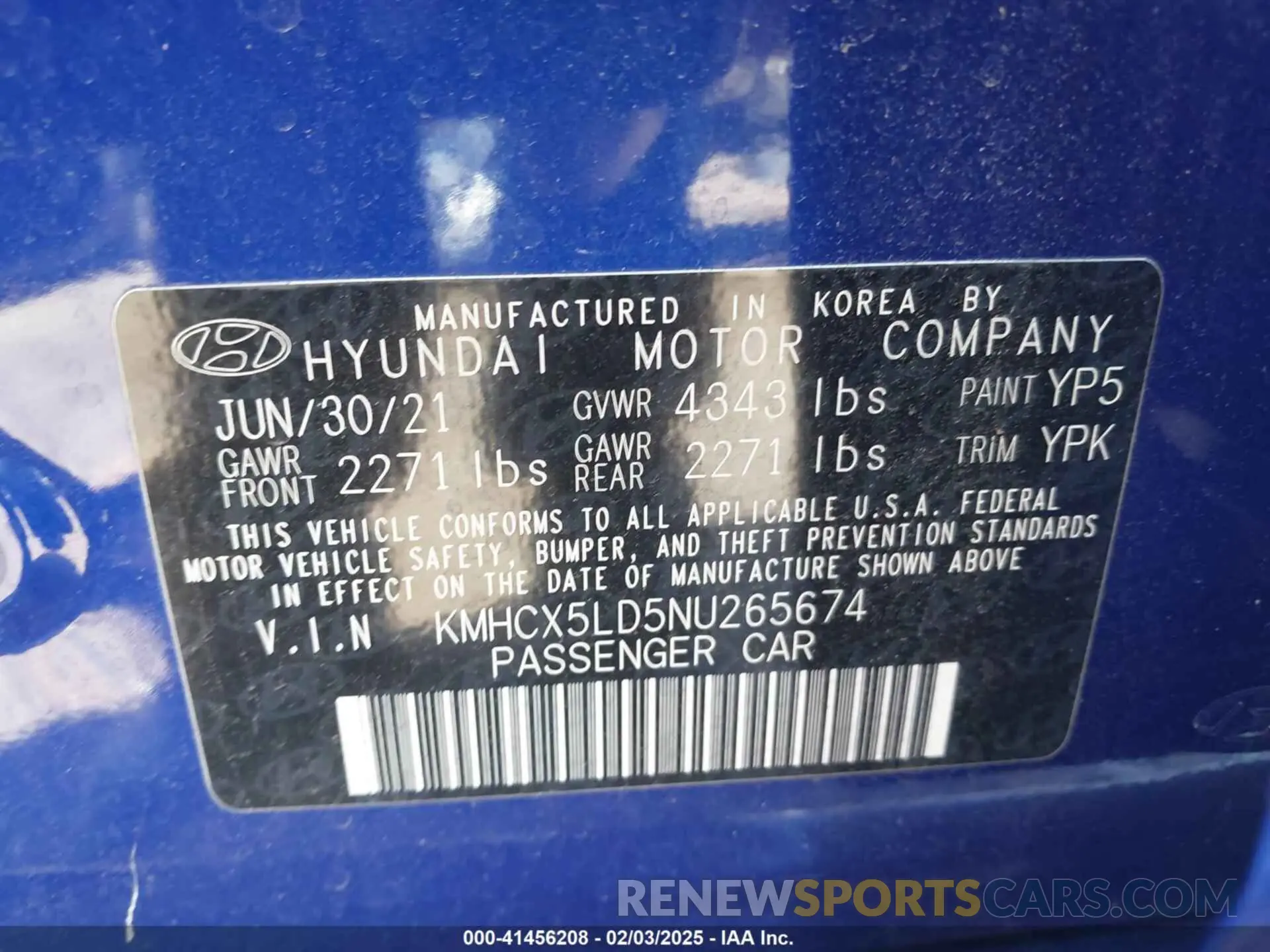 9 Photograph of a damaged car KMHCX5LD5NU265674 HYUNDAI IONIQ PLUG-IN HYBRID 2022