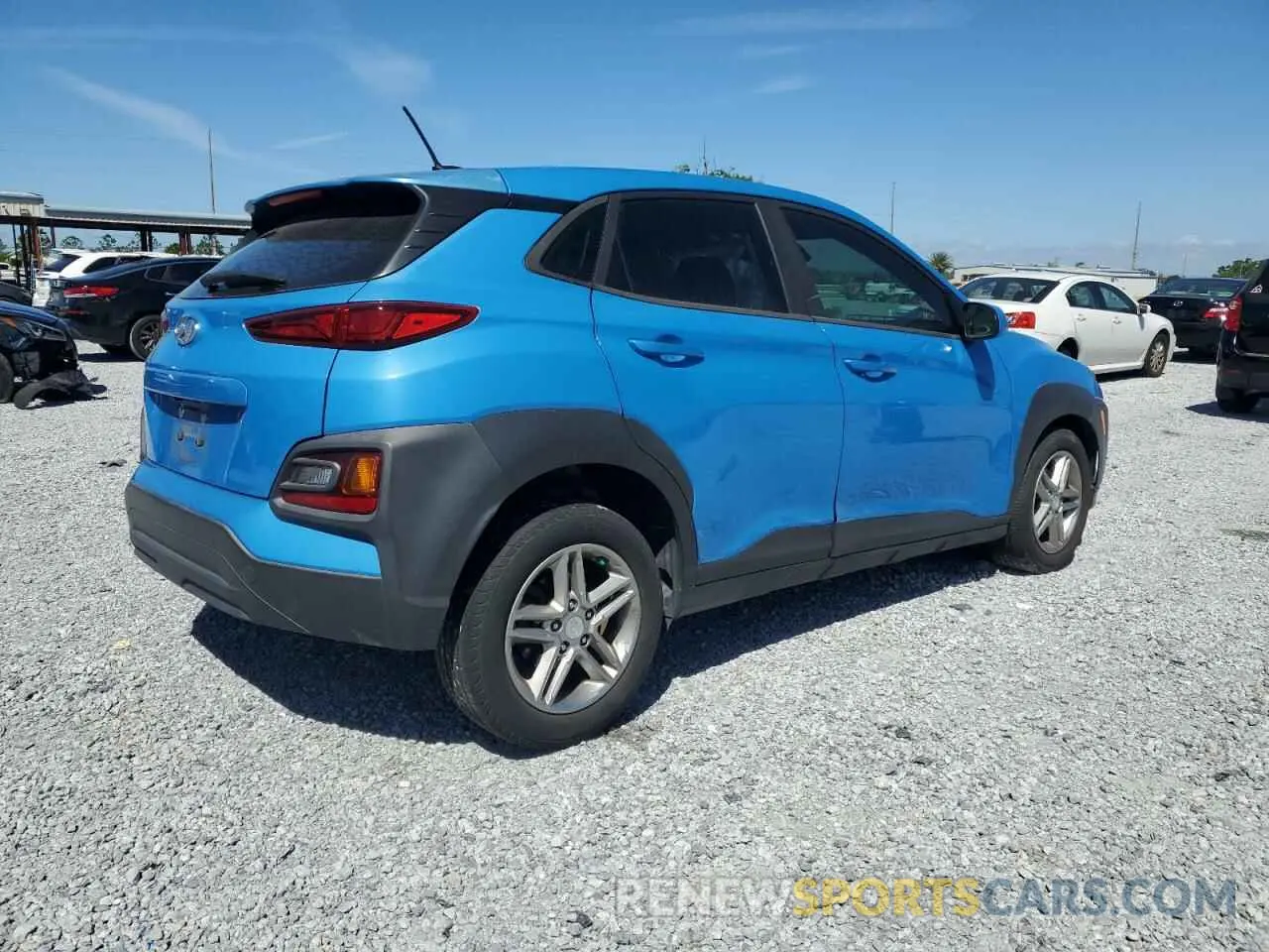 3 Photograph of a damaged car KM8K12AA0KU217631 HYUNDAI KONA 2019