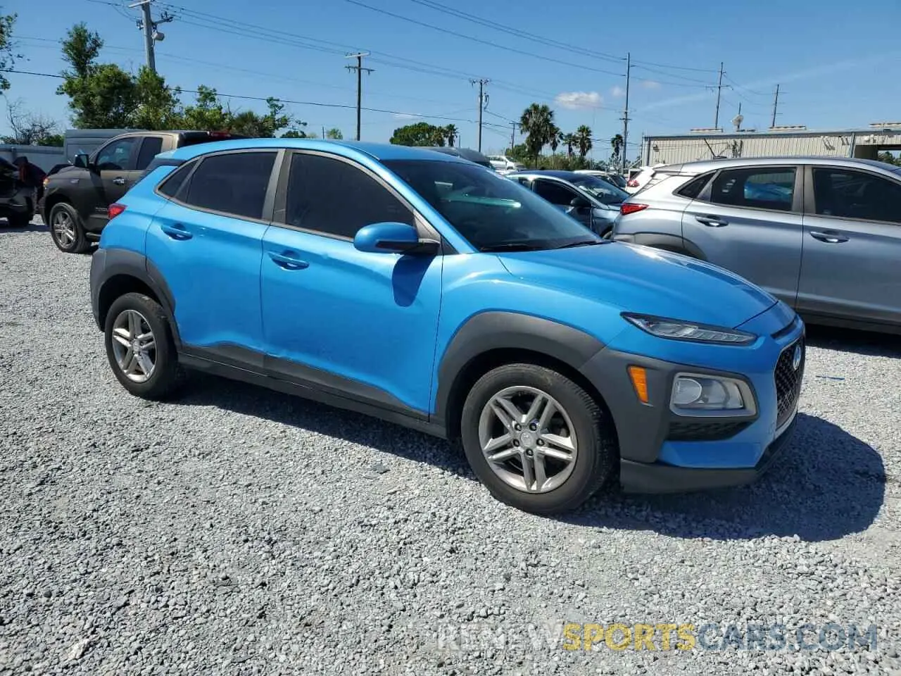 4 Photograph of a damaged car KM8K12AA0KU217631 HYUNDAI KONA 2019
