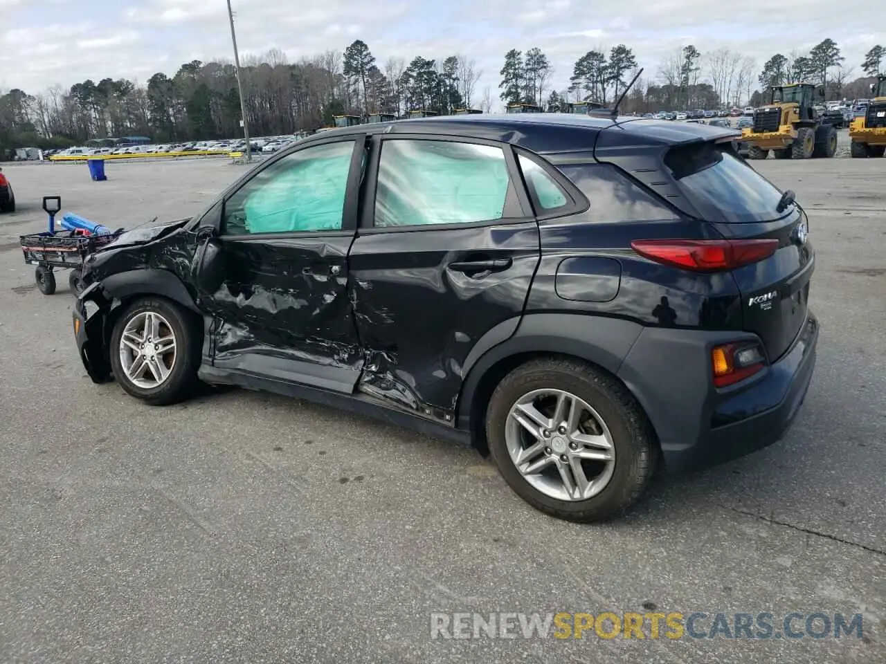 2 Photograph of a damaged car KM8K12AA0KU223977 HYUNDAI KONA 2019