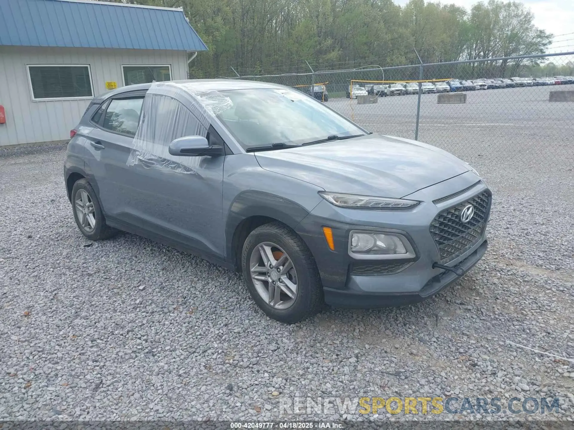 1 Photograph of a damaged car KM8K12AA0KU257384 HYUNDAI KONA 2019