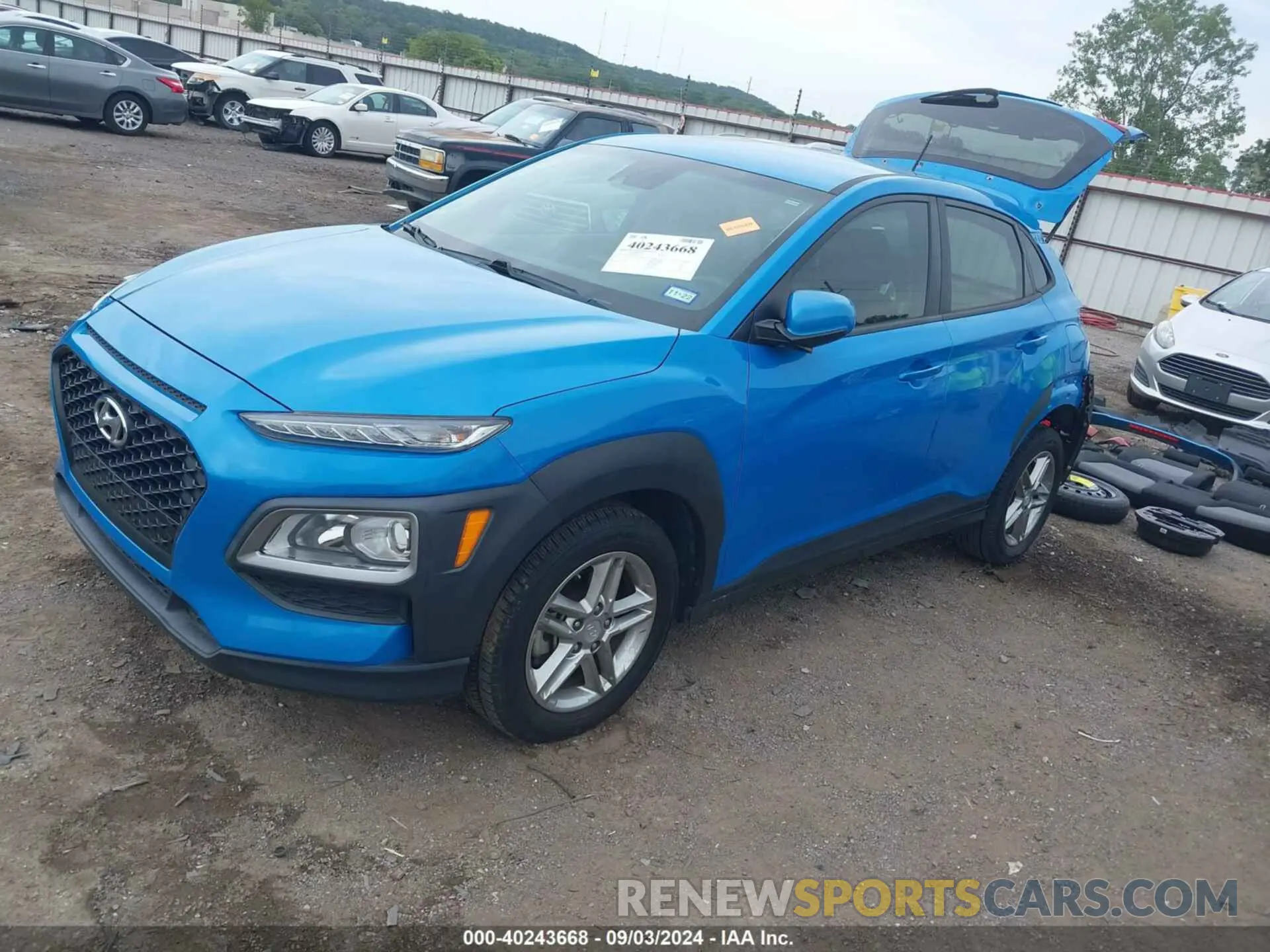 2 Photograph of a damaged car KM8K12AA0KU286254 HYUNDAI KONA 2019