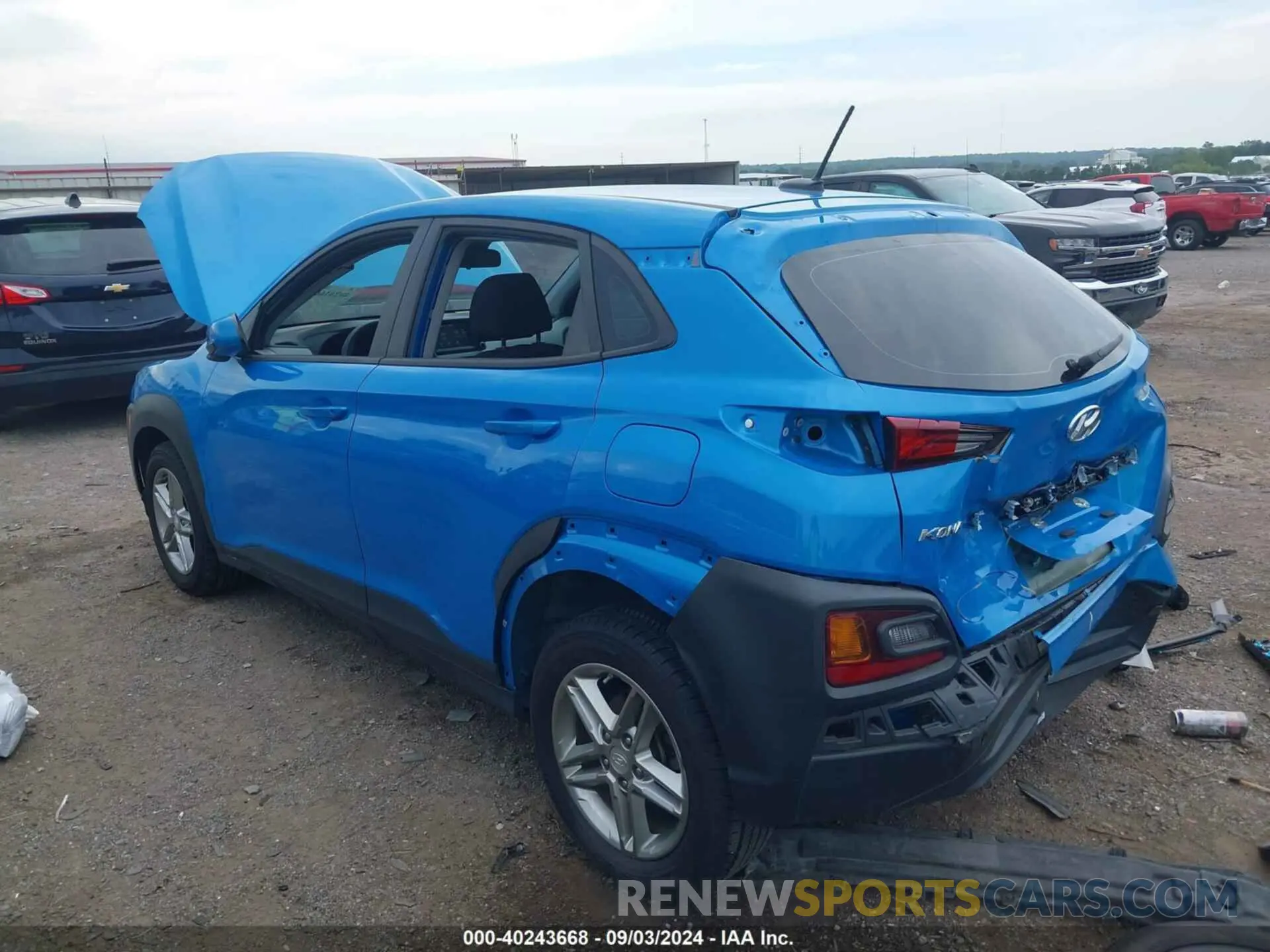 3 Photograph of a damaged car KM8K12AA0KU286254 HYUNDAI KONA 2019