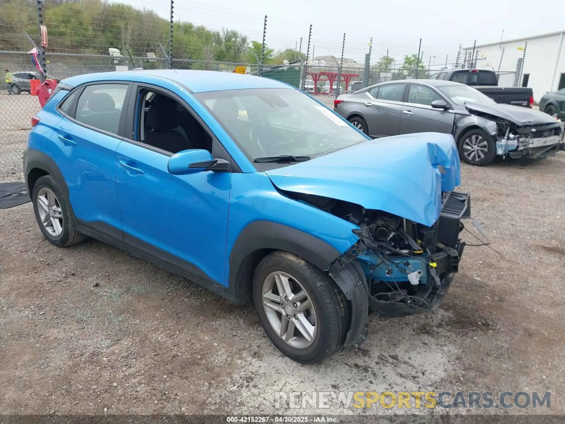 1 Photograph of a damaged car KM8K12AA0KU315851 HYUNDAI KONA 2019