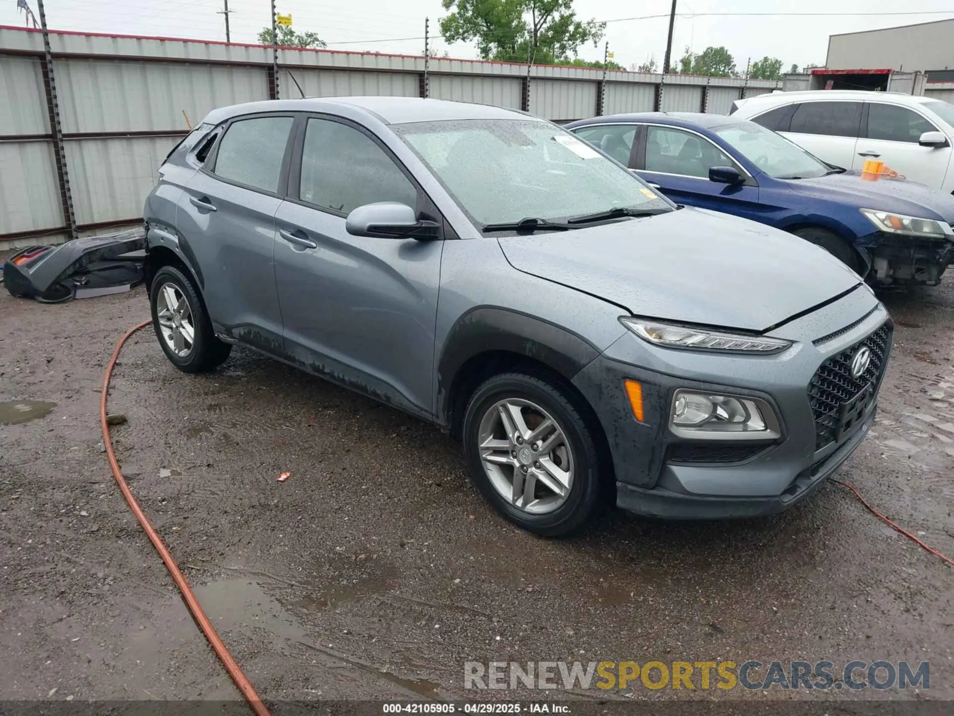 1 Photograph of a damaged car KM8K12AA1KU207710 HYUNDAI KONA 2019