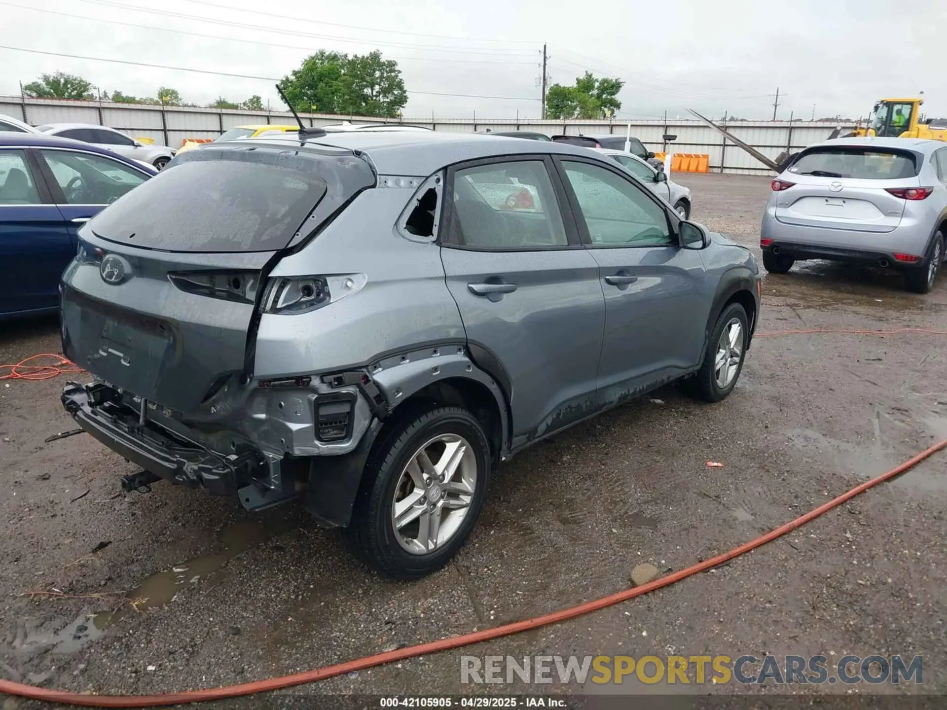 4 Photograph of a damaged car KM8K12AA1KU207710 HYUNDAI KONA 2019