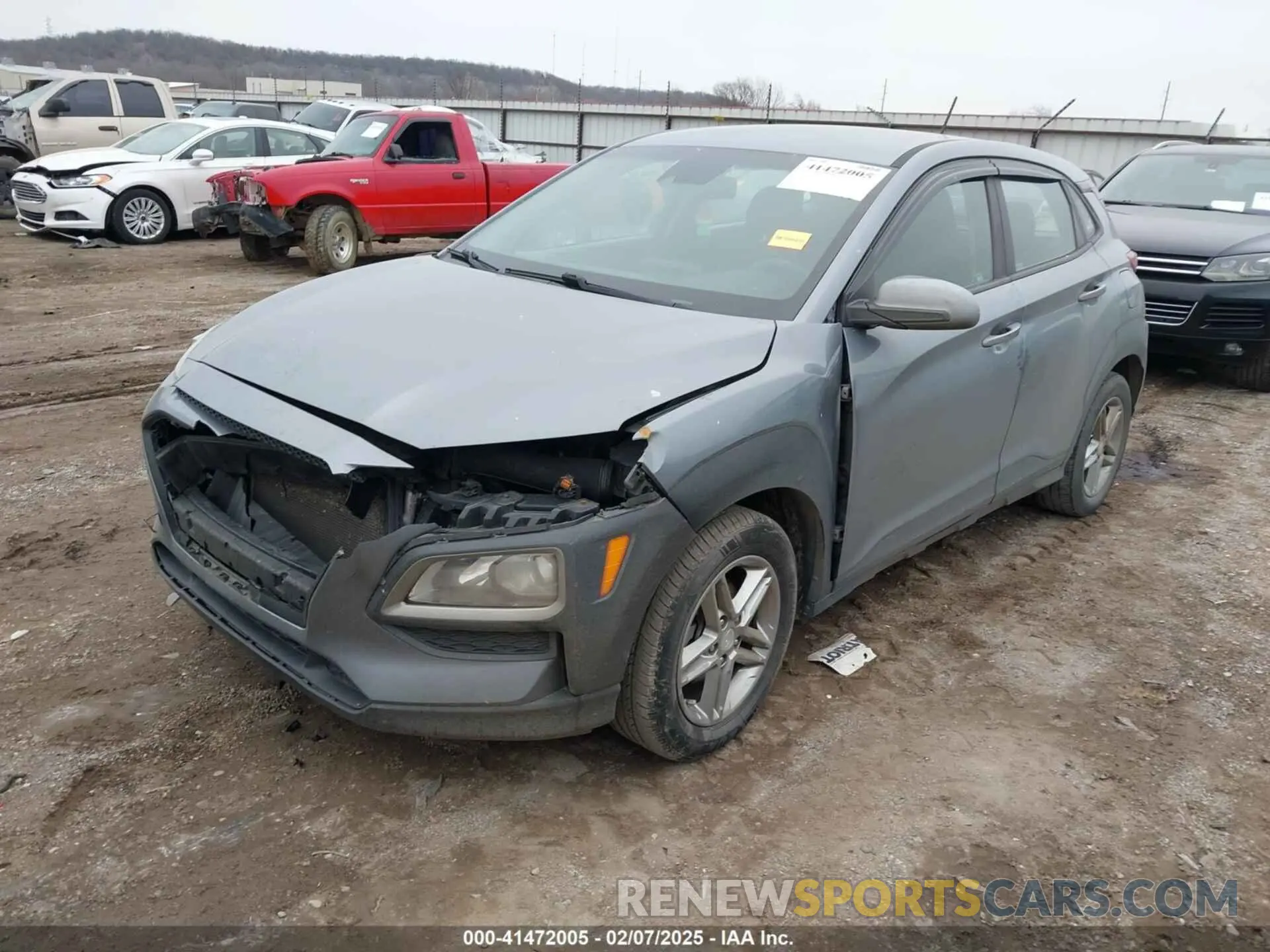 2 Photograph of a damaged car KM8K12AA1KU210980 HYUNDAI KONA 2019