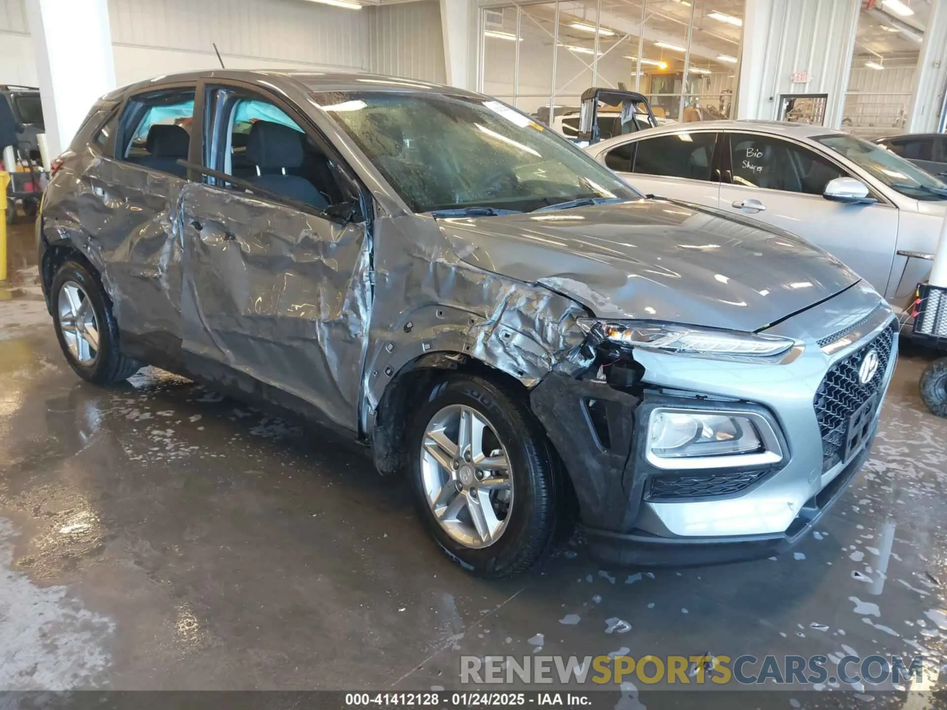 1 Photograph of a damaged car KM8K12AA1KU377419 HYUNDAI KONA 2019